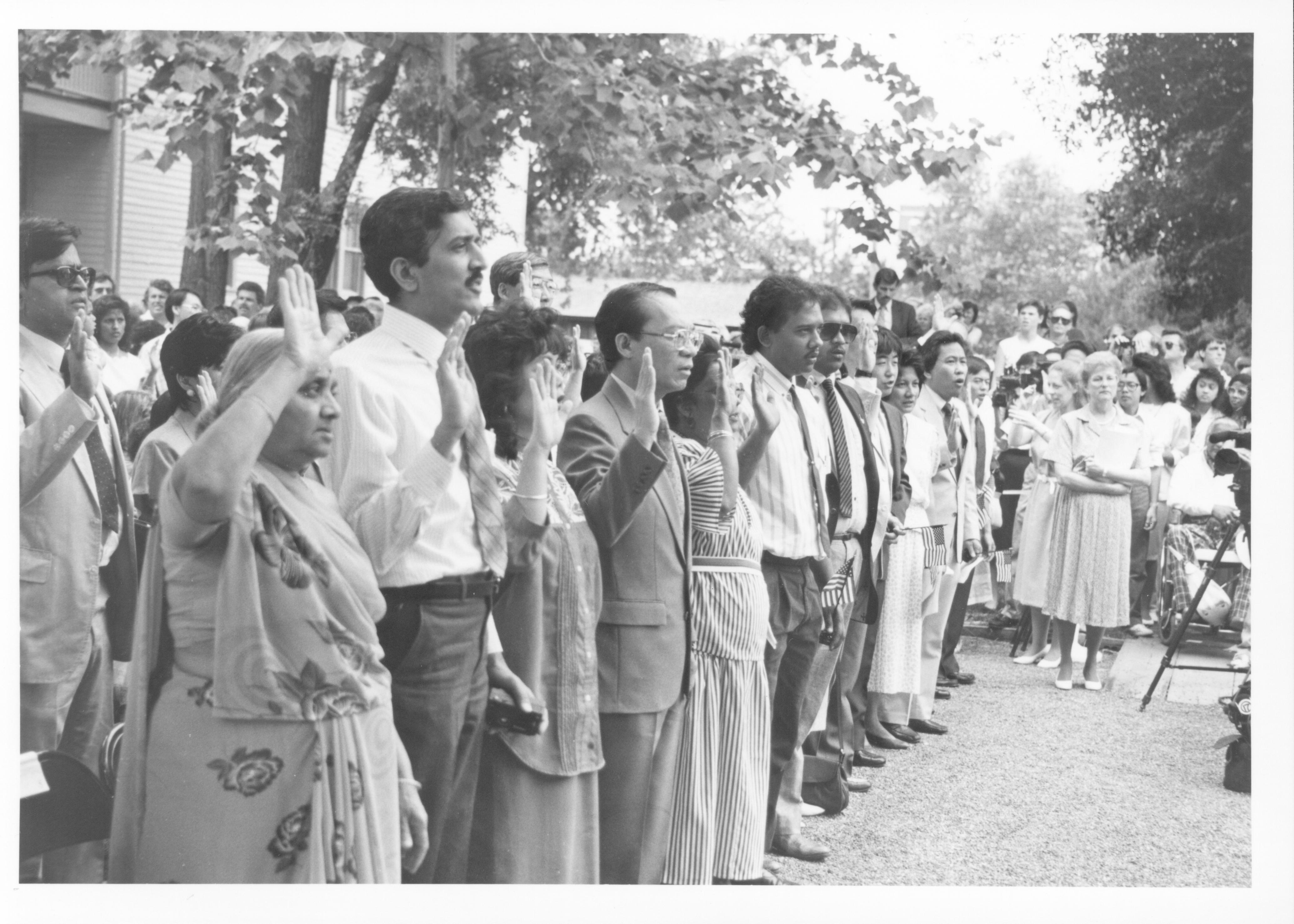 Naturalization Program 51-37 Lincoln, Home, Restoration, Rededication, Naturalization