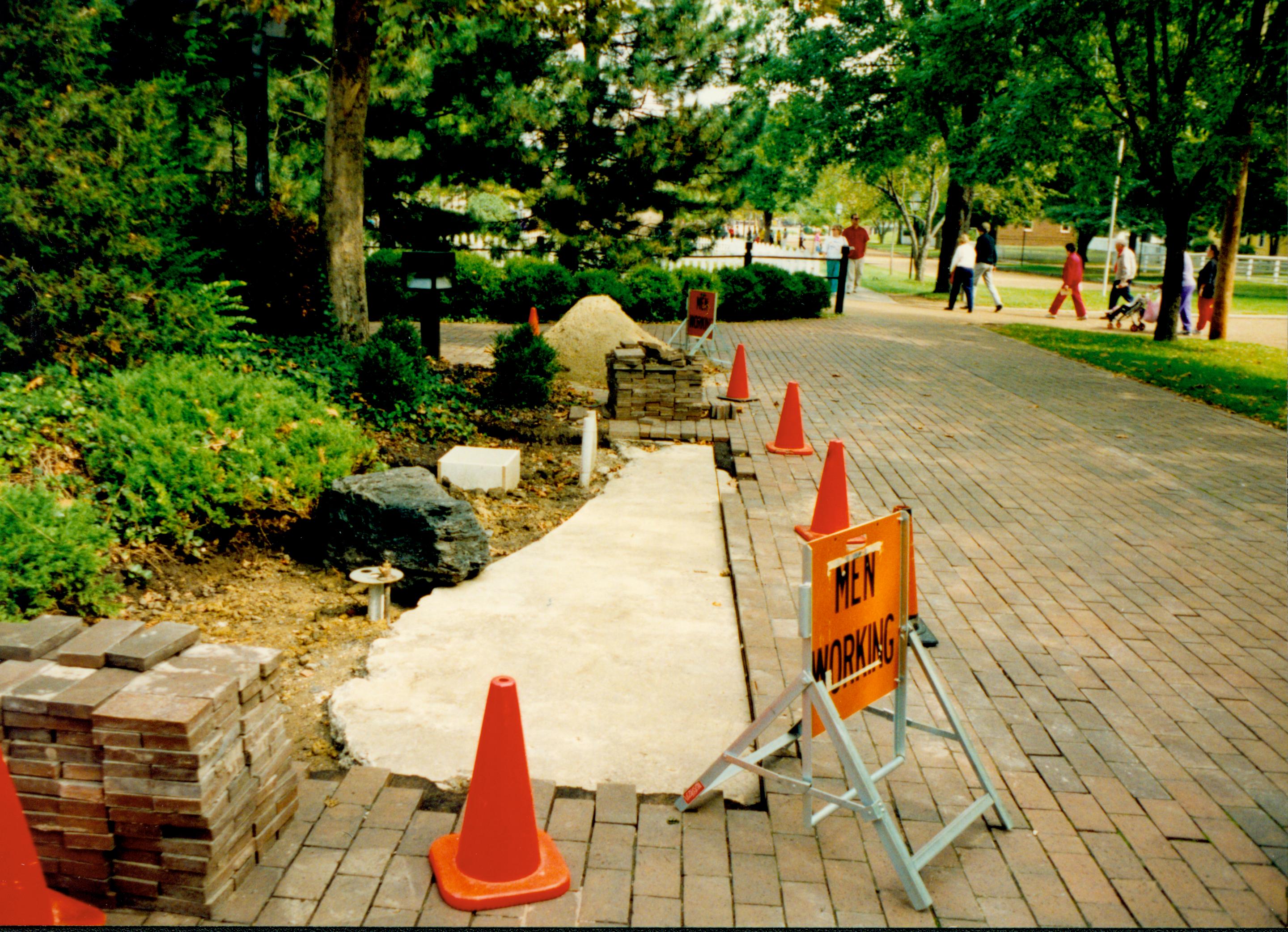 Installation of handicap water fountains Visitors Center, Handicap