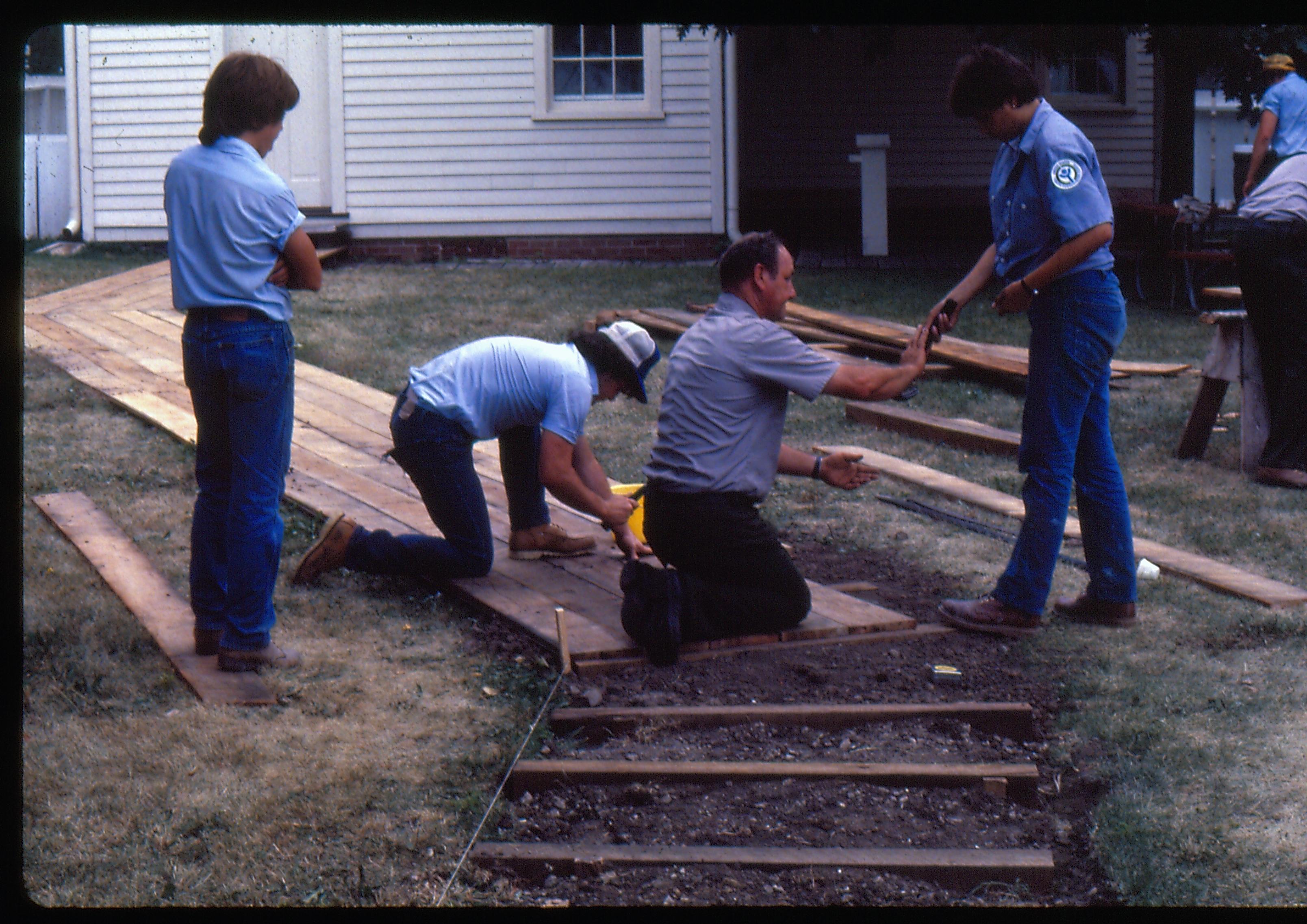 NA Workers laying boardwalk Lincoln, Home, Maintenance, Boardwalk