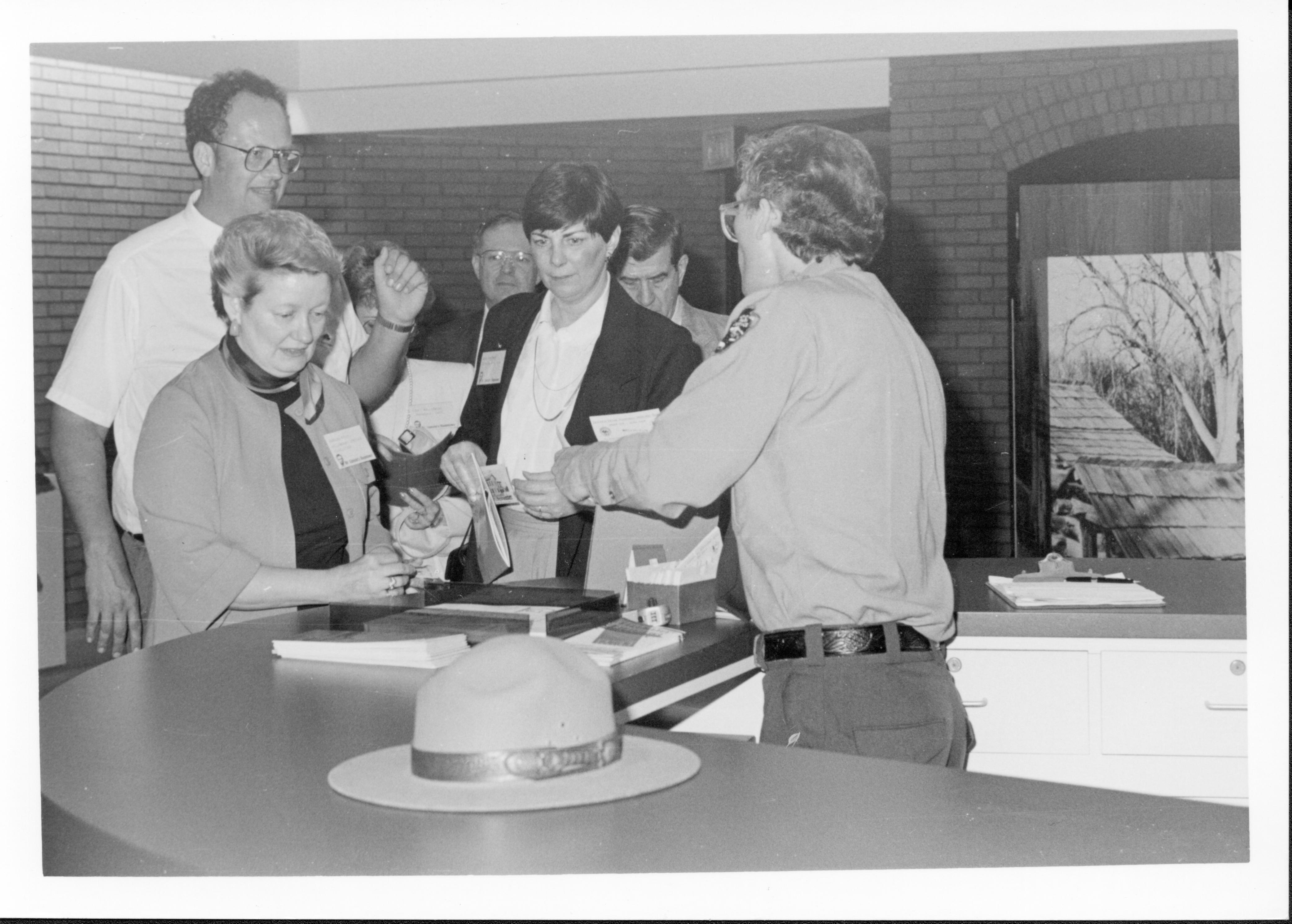 Albert (?), Visitor service in the Visitor Center Interpretation