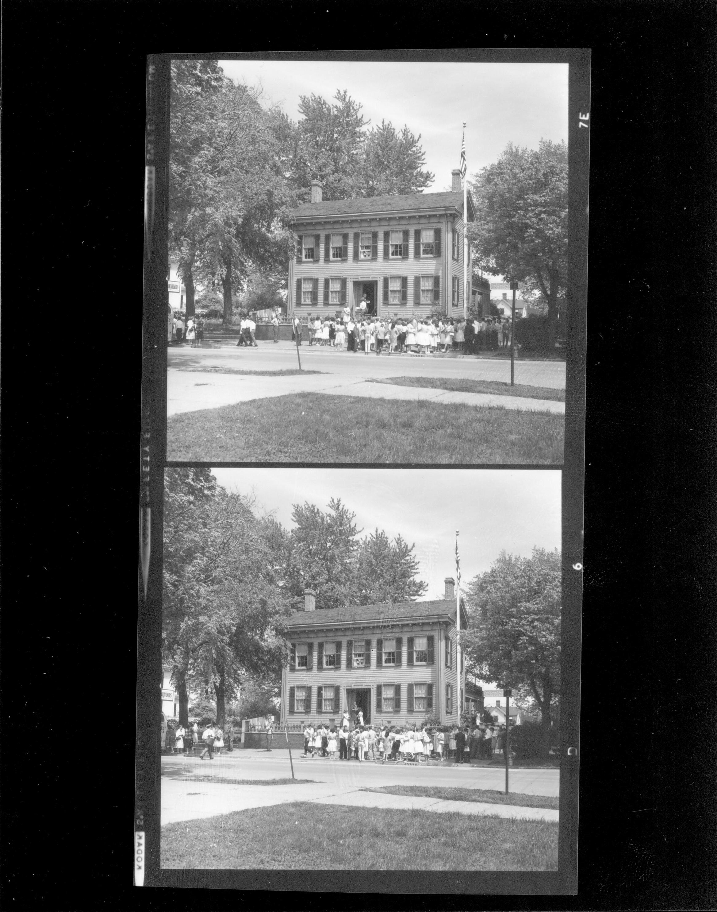 State - Front of Lincoln Home Interpretation, Tours, Visitation