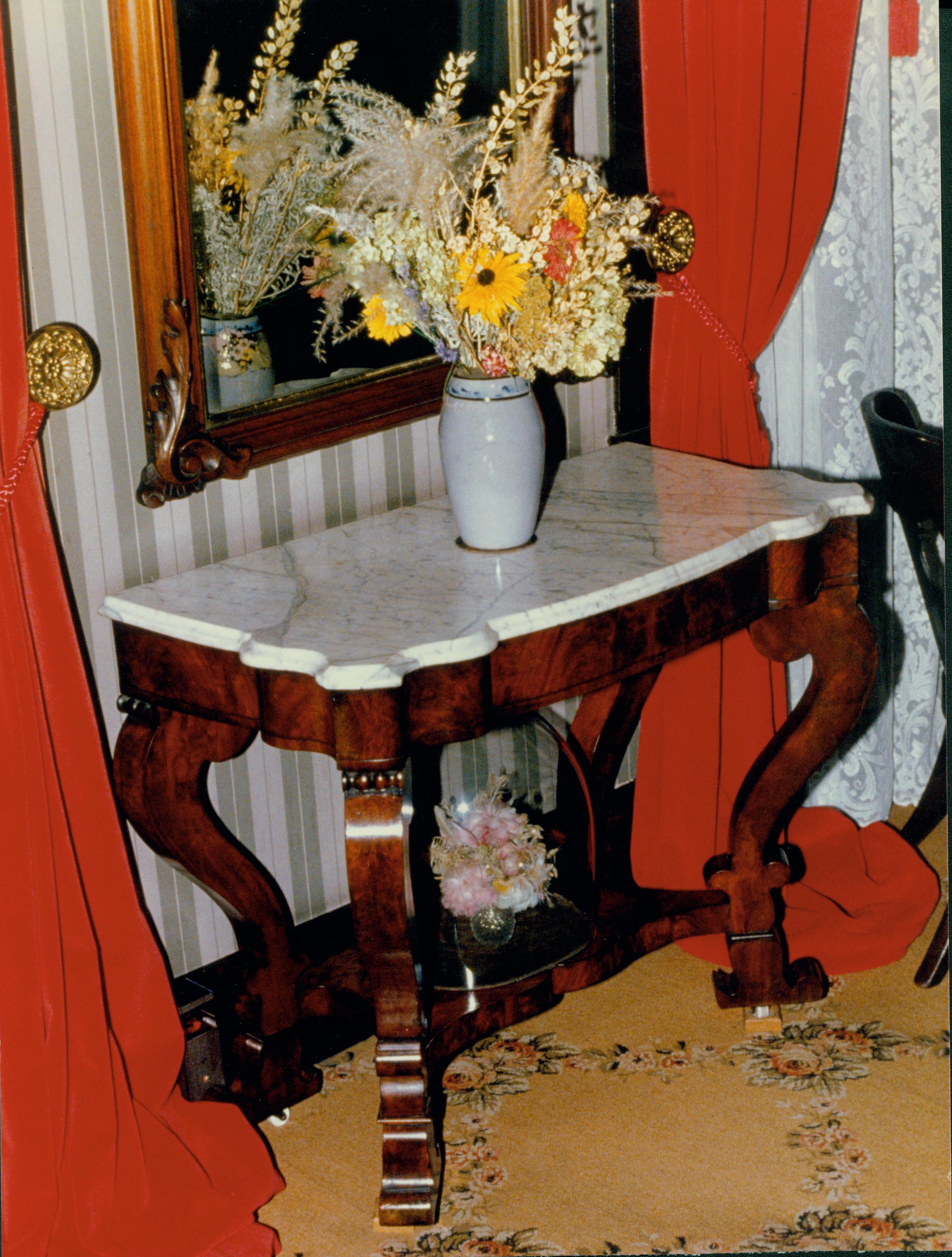 This room was known as the formal parlor. Interpretation, Home Furnishings, Home Decor