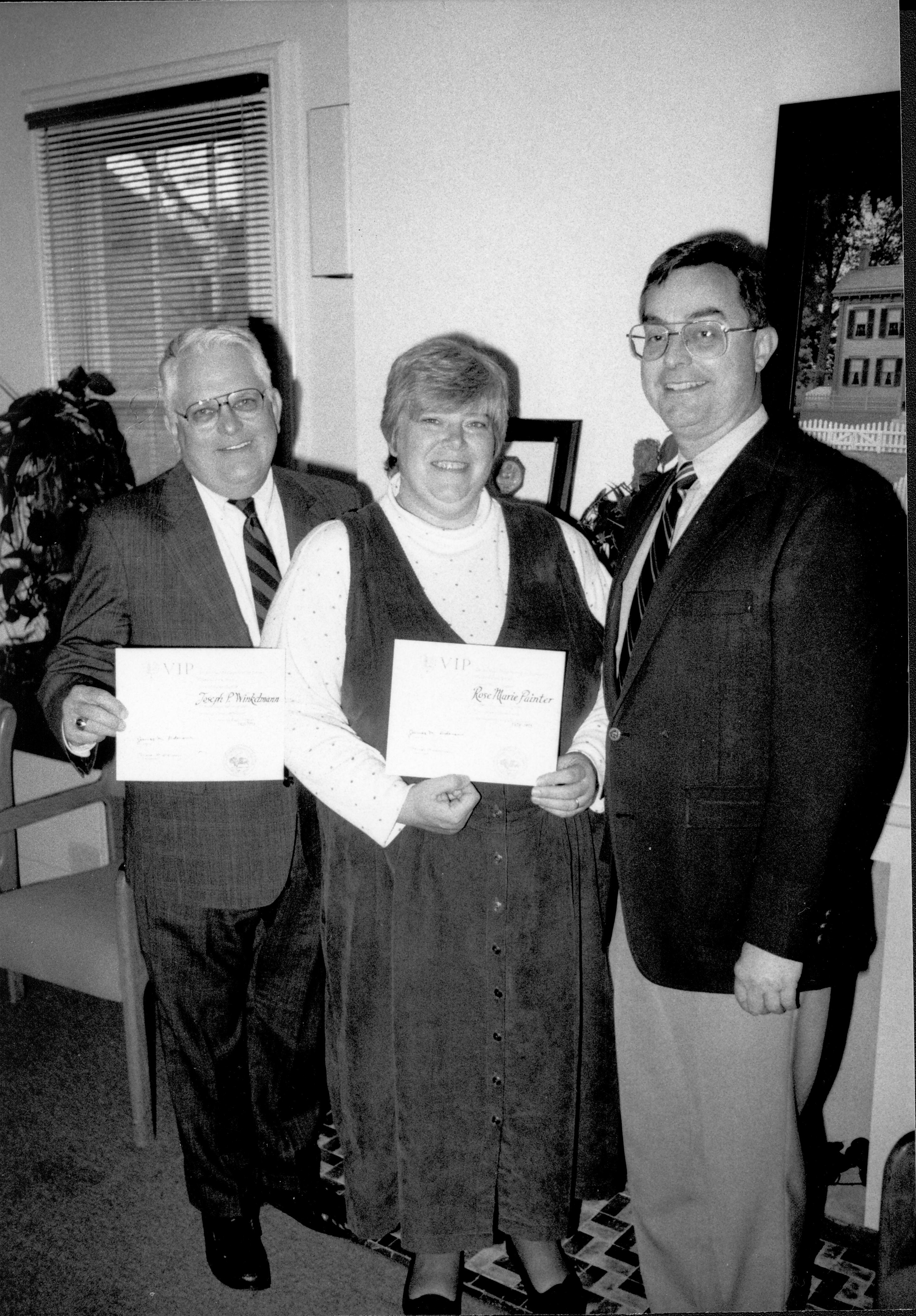 1993 Volunteer Recognition Interpretation, Volunteer Recognition