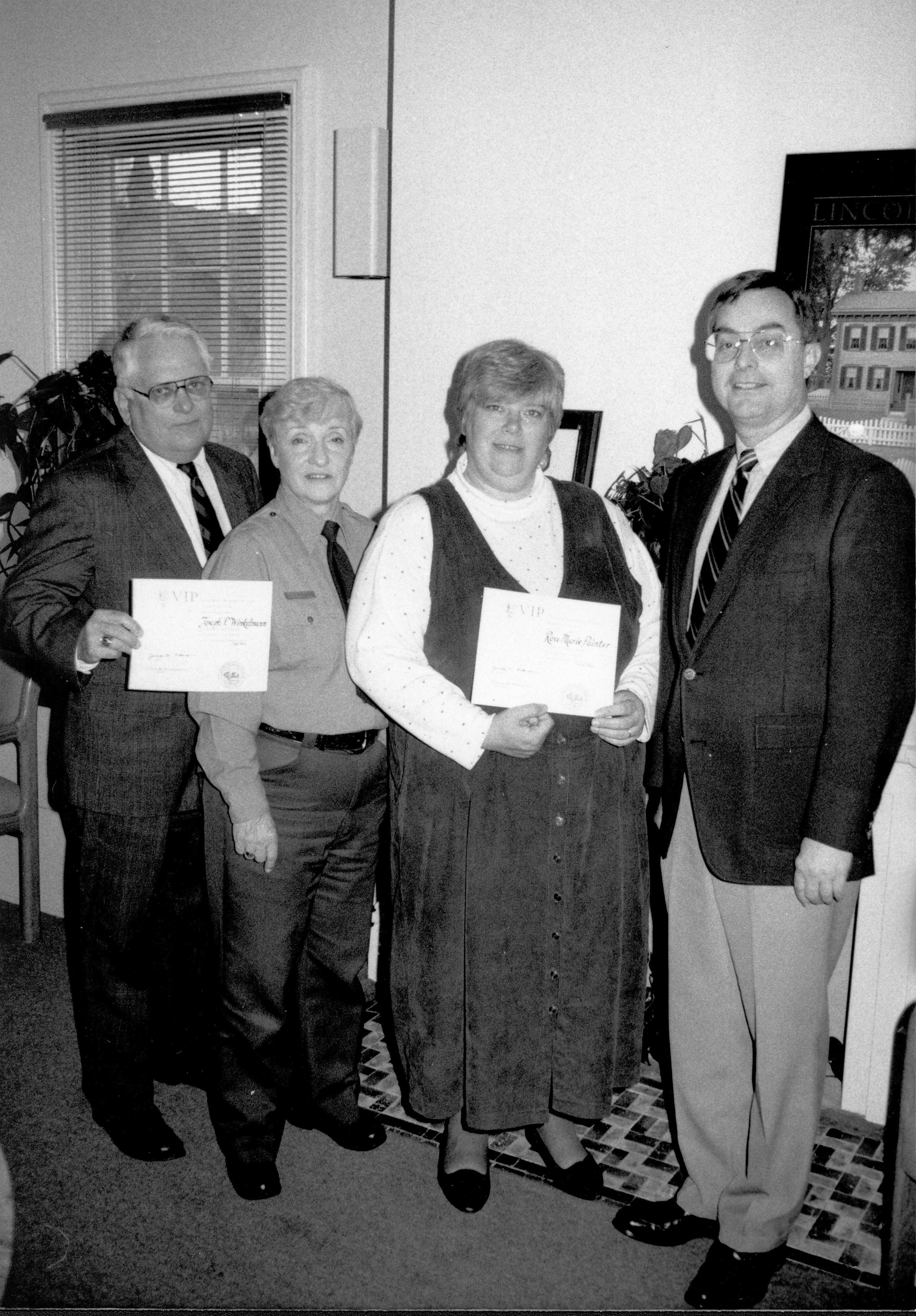 1993 Volunteer Recognition Interpretation, Volunteer Recognition