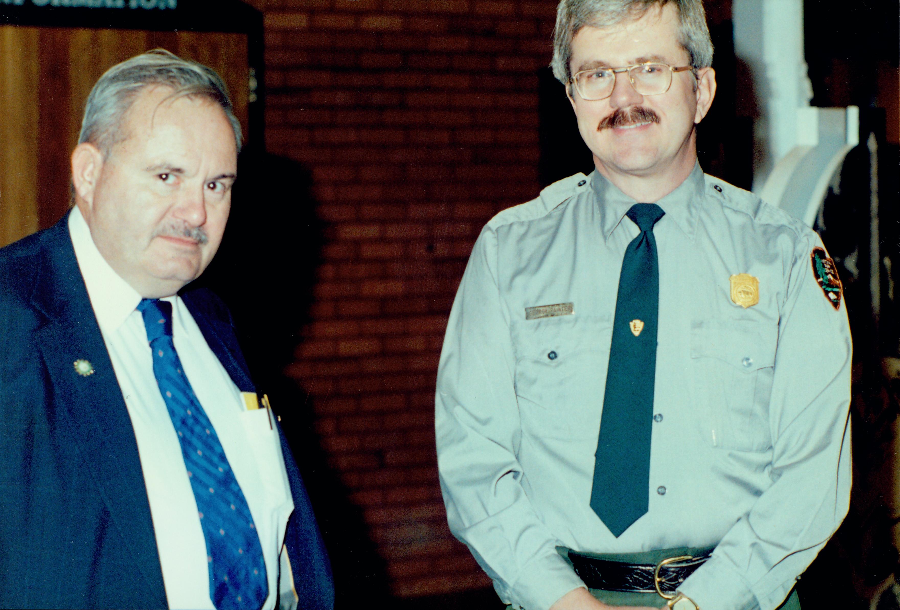 George Painter (right) Interpretation, Volunteer Recognition