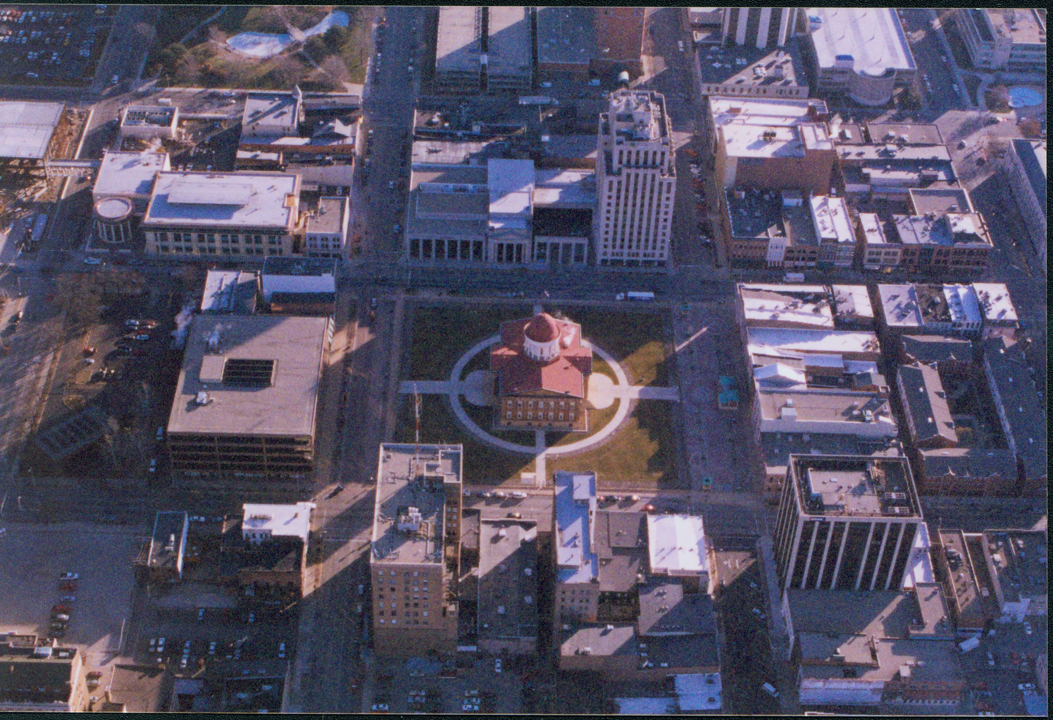 NA Springfield Flyover, Home and Old and New Capital Law Enforcement, Aerial, Flyover, LIHO, Old State House, New State Capital