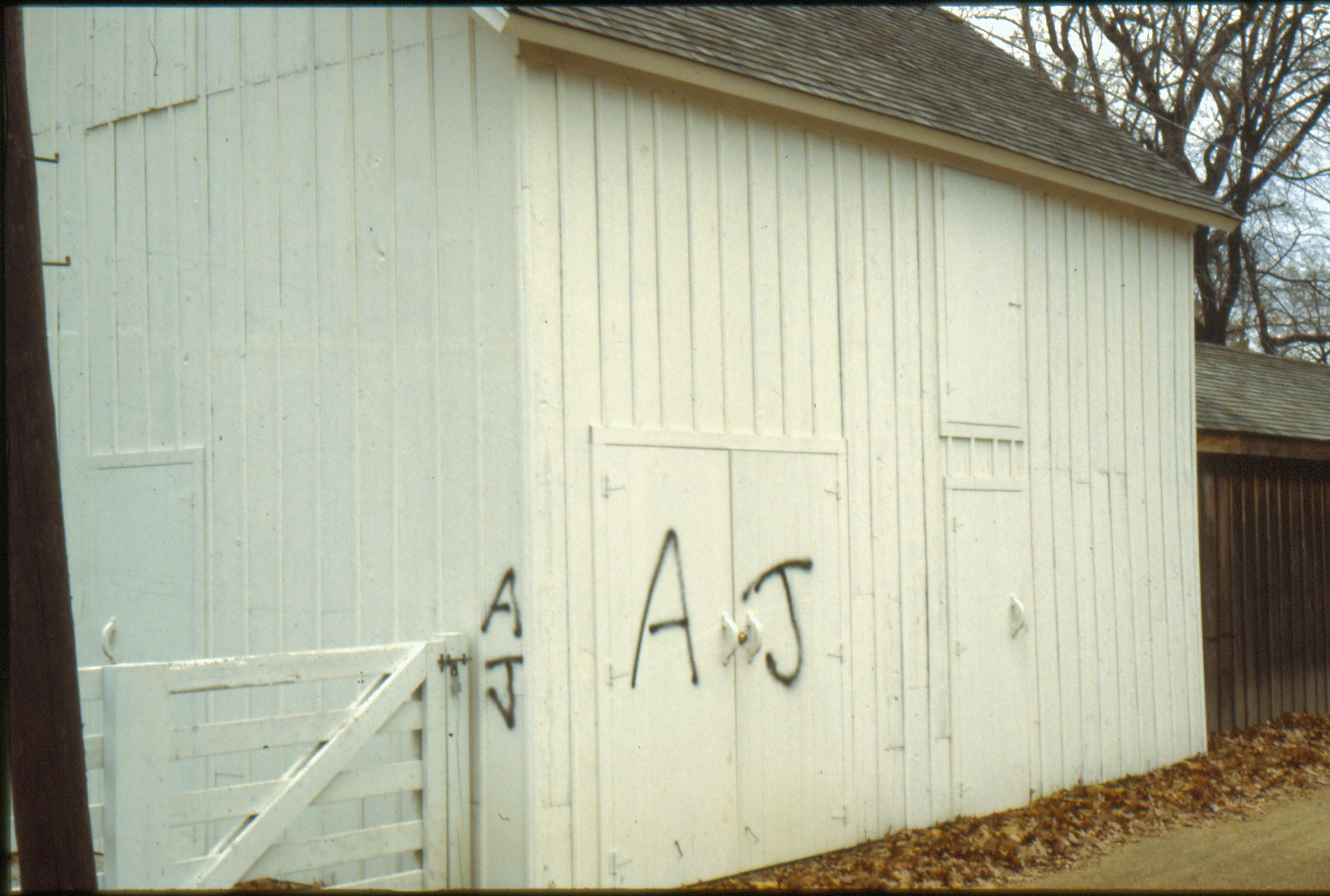 Soloman Allen Law Enforcement, Vandalism, Barn