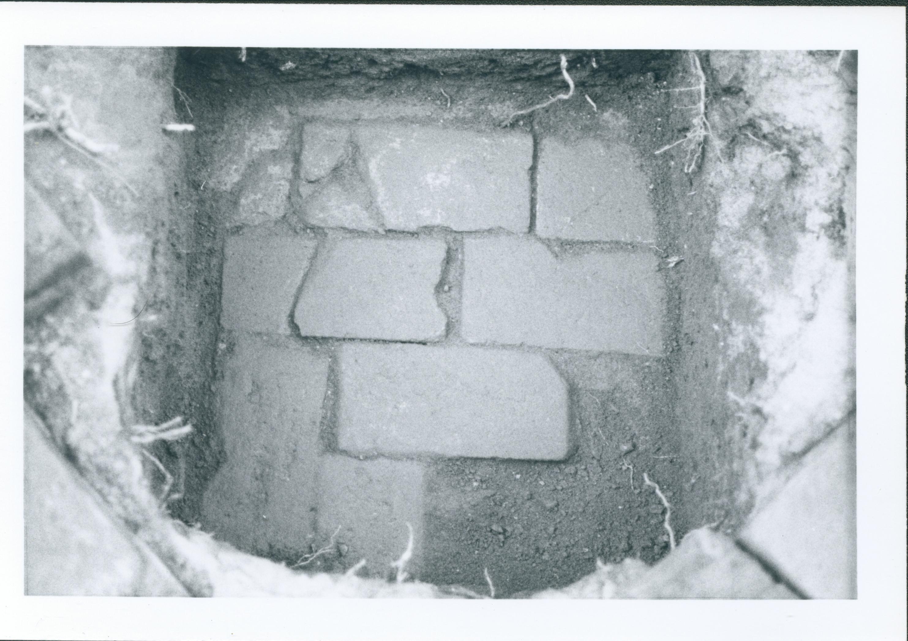 Sprigg House - Archaeological Investigation - West Porch PM 86-56A, HS-11 Sprigg, House, archeology, brick