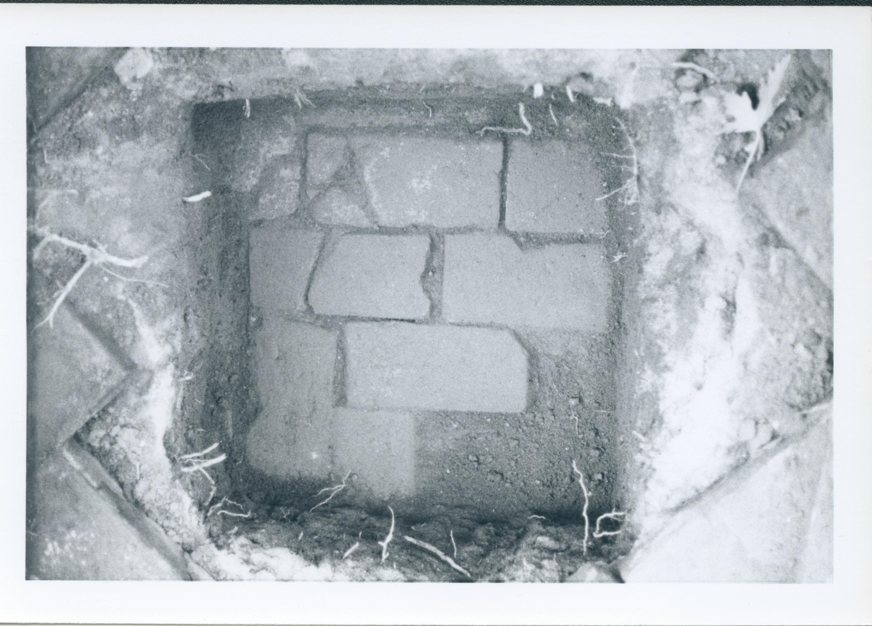 Sprigg House - Archaeological Investigation - West Porch PM 86-56A, HS-11 Sprigg, House, archeology, brick