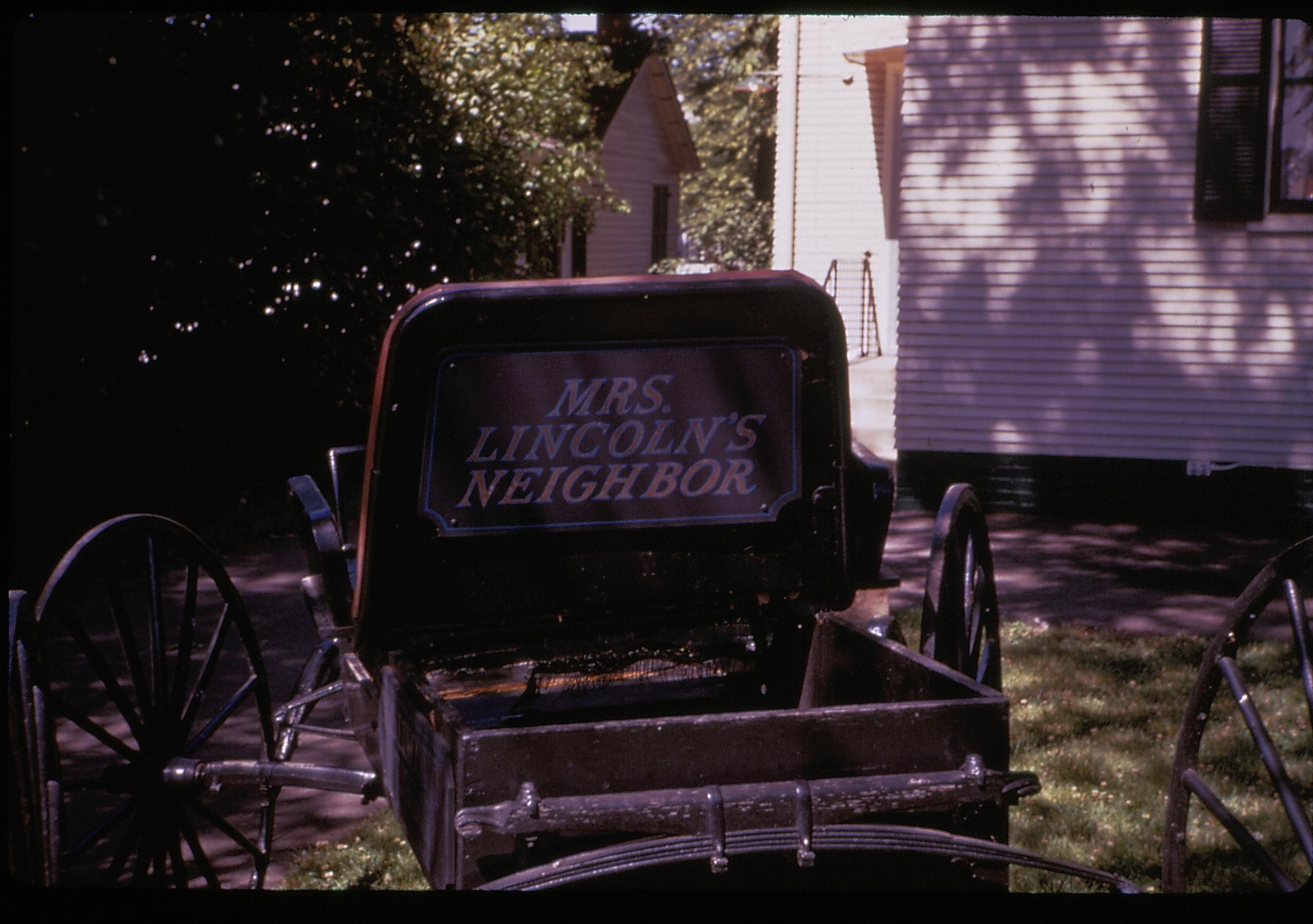 Hagen - Lincoln Home Area slide sleeve (10), Mrs. Lincoln's Neighbor Hagen, Mrs. Lincoln, neighbor, carriage