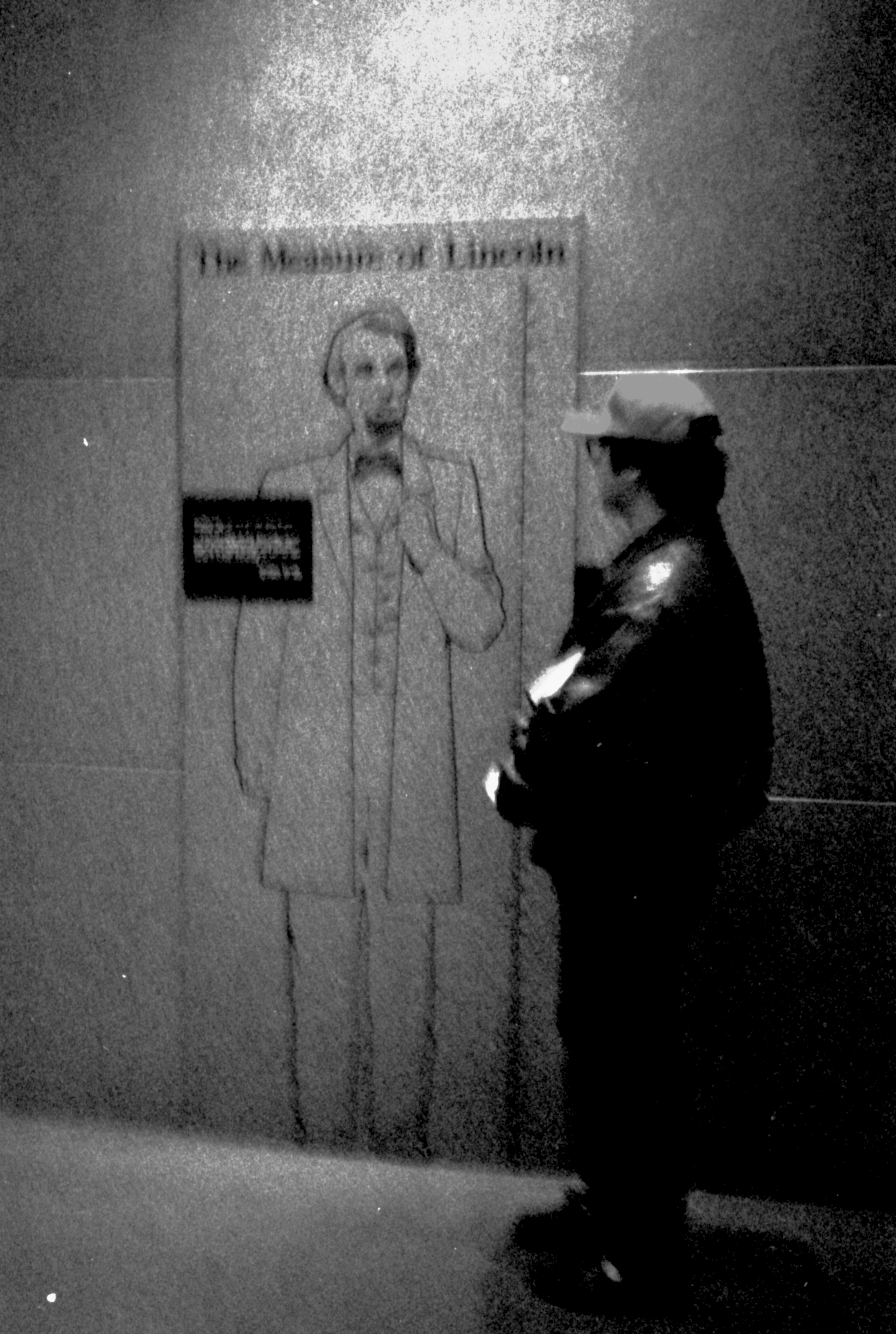 The Measure of Lincoln neg. sleeve(LIHO Door, Clock, Cahokia Mnds., Natl Portrait Gallery) Lincoln, measure