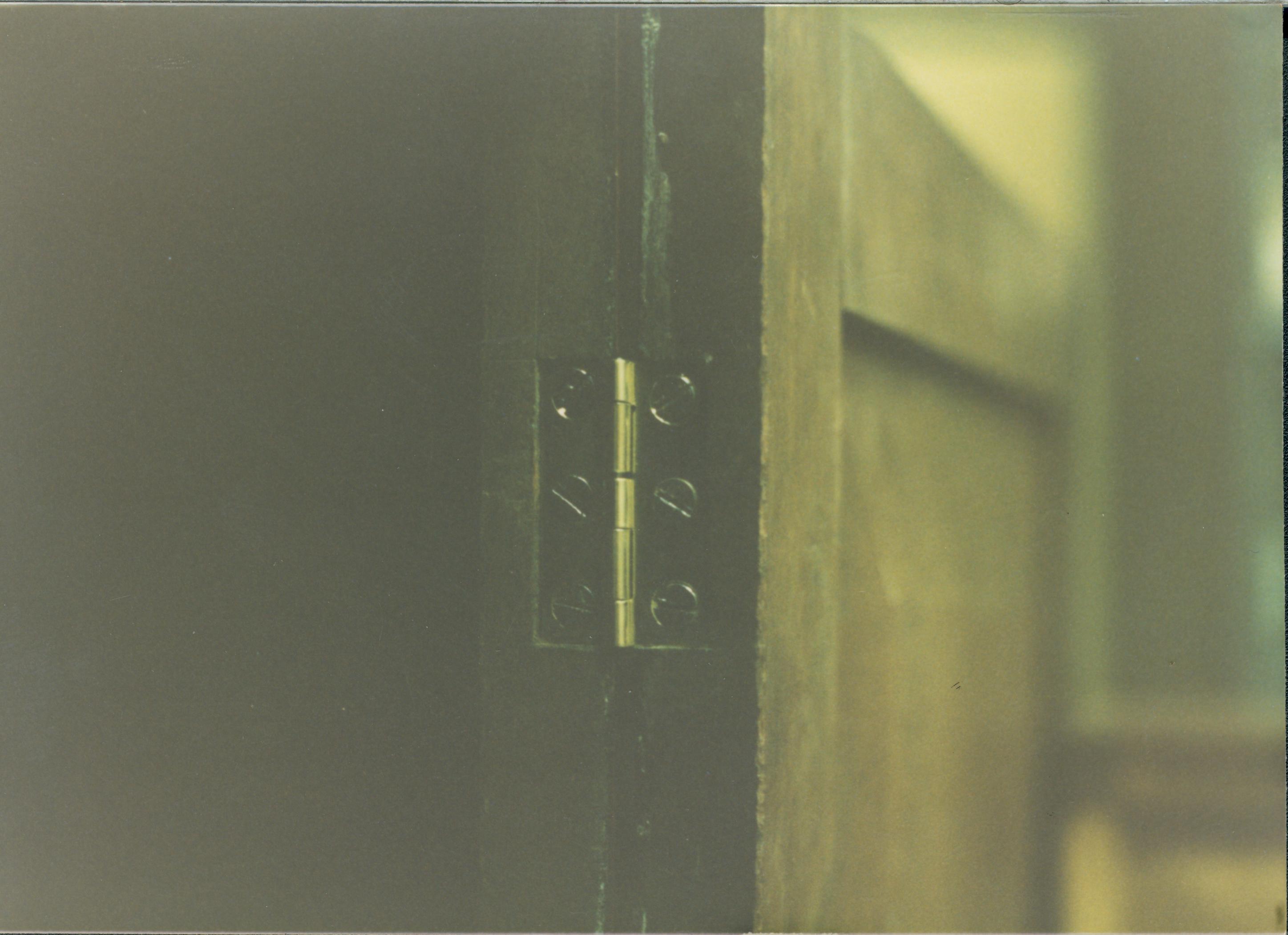 Shows repaired hinge on lower right door Lincoln Home NHS  #33 furnishings