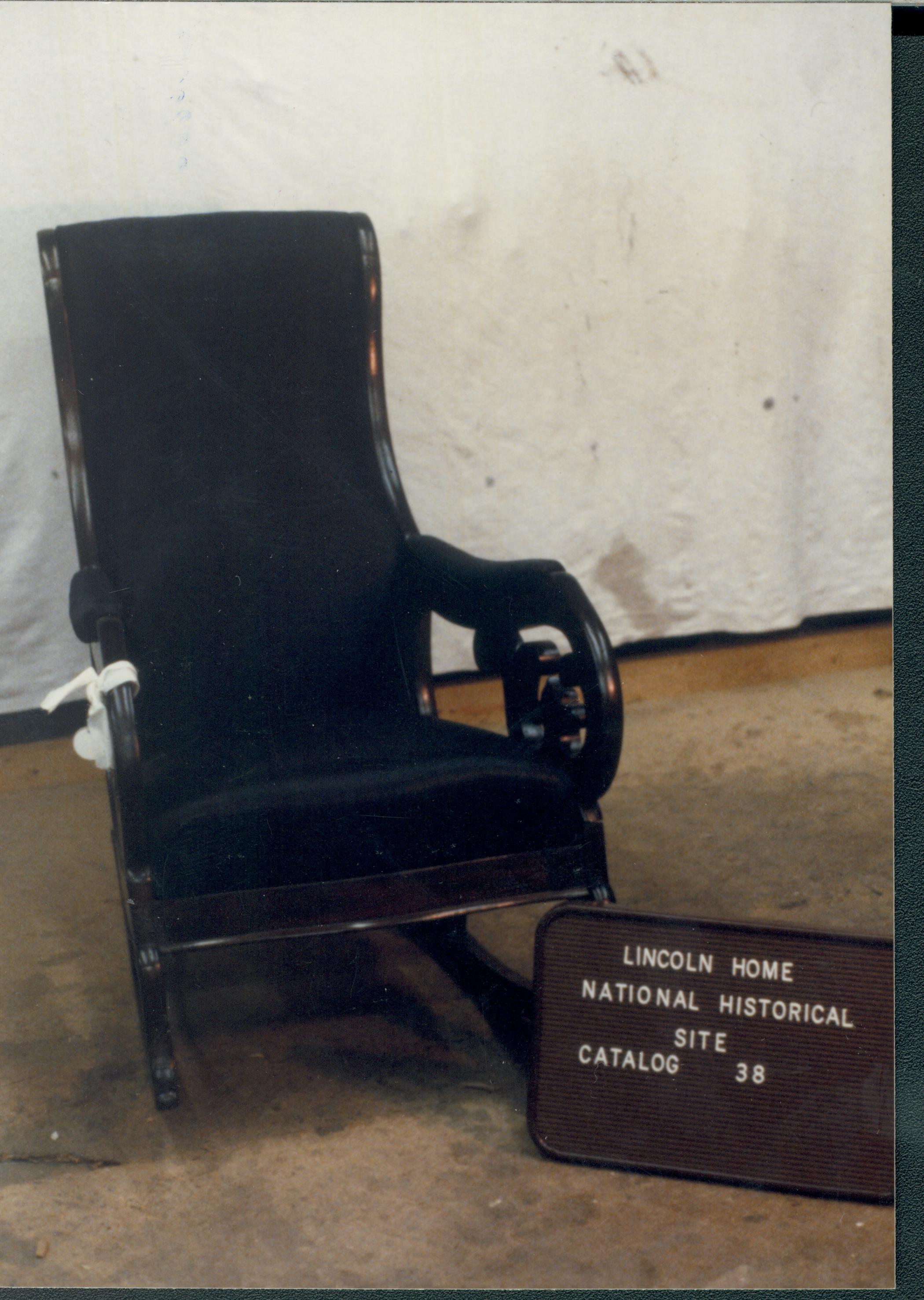 Shows object before any treatment Lincoln Home NHS catalog 38, #38 furnishings