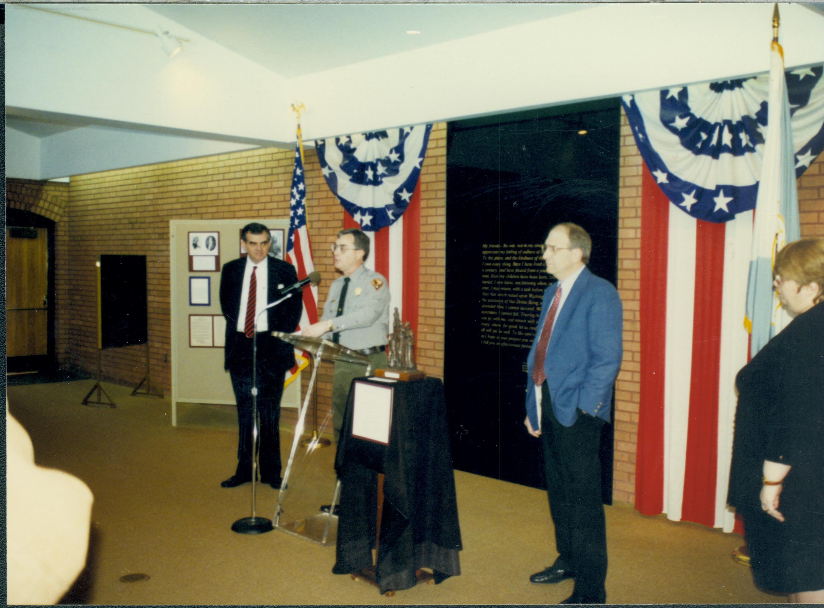 NA Lincoln Home NHS donations, bronze statue donation, statue