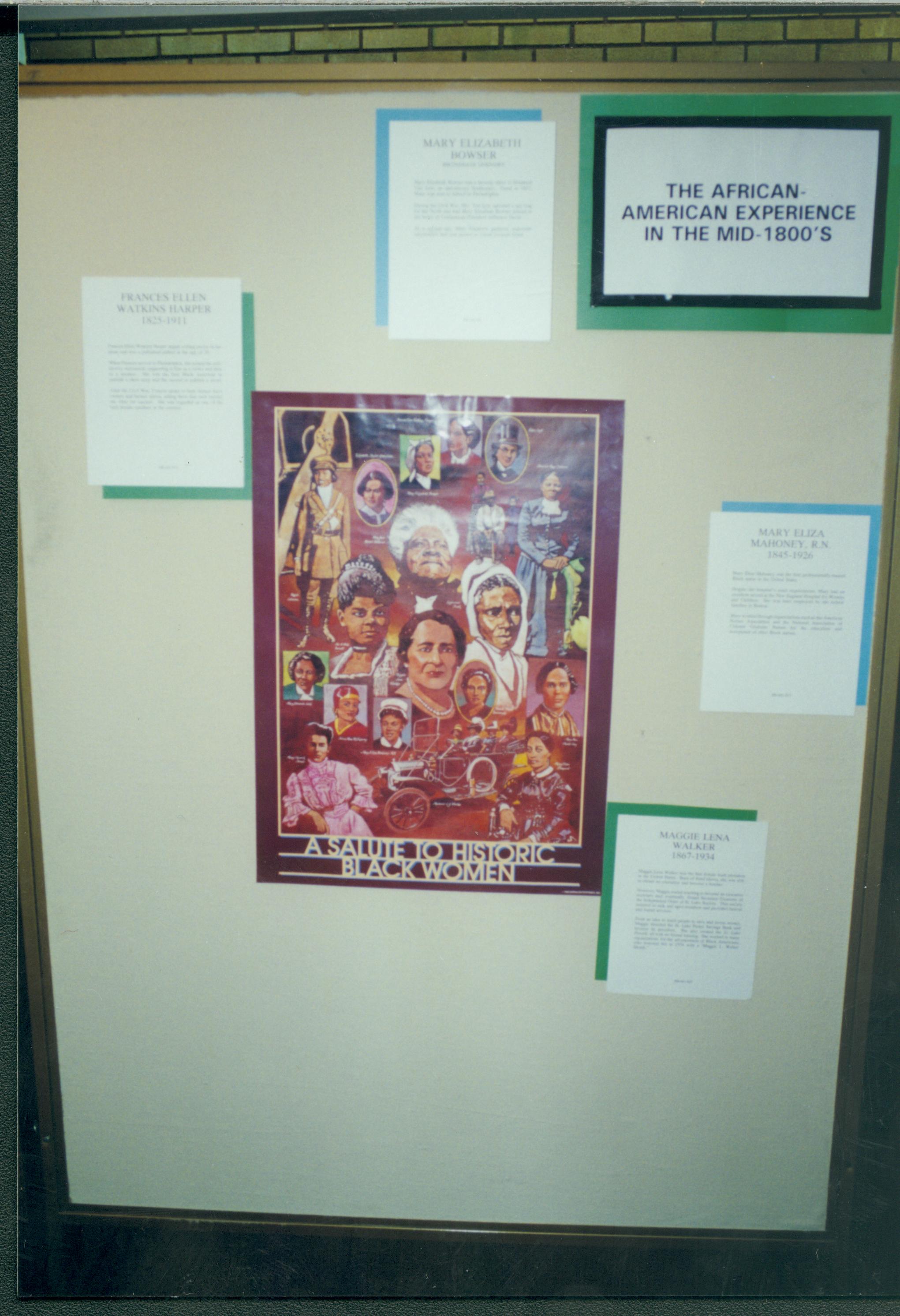 NA Lincoln Home NHS, Black History Month 1994 exhibit