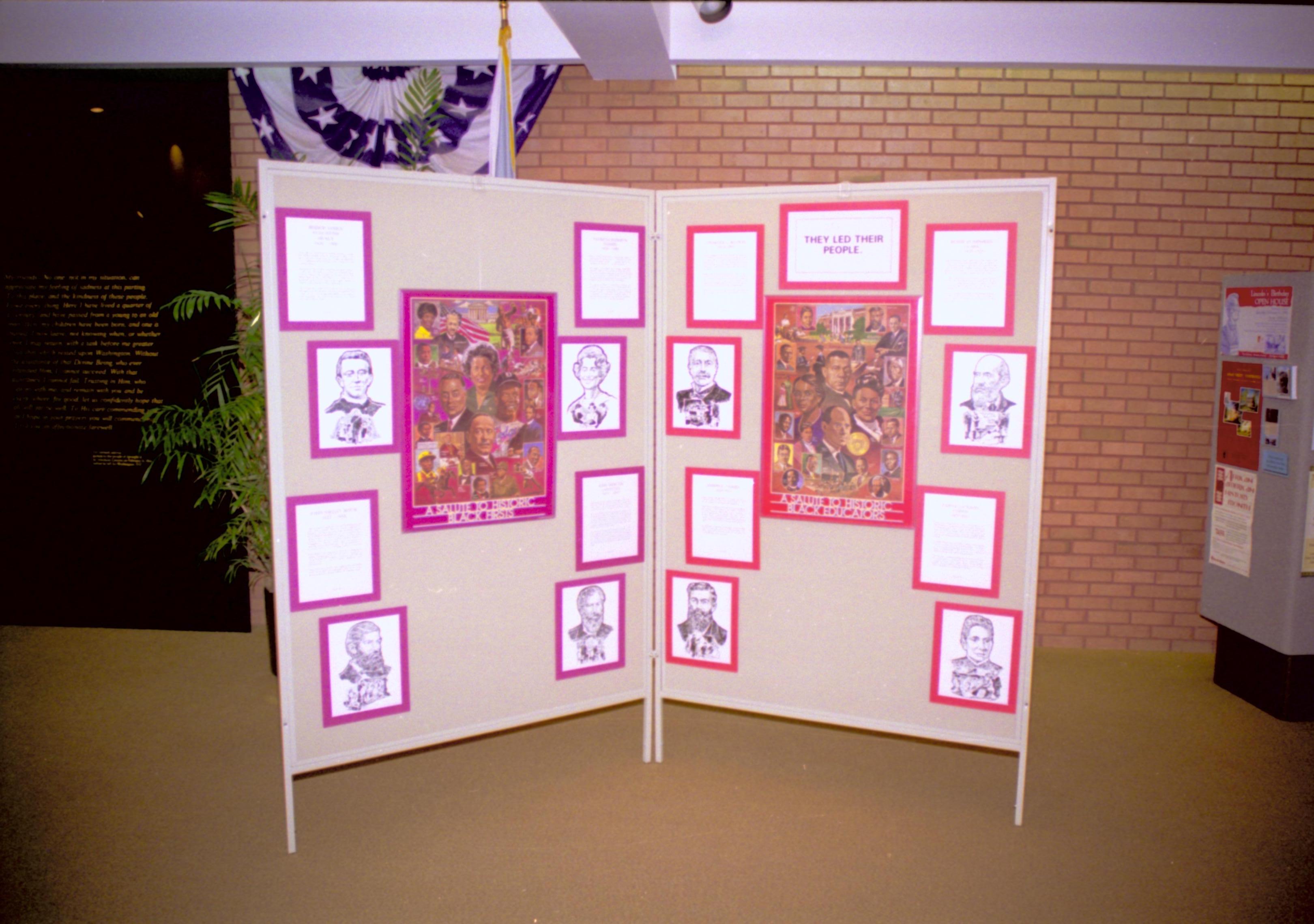 NA Lincoln Home NHS, Black History Month 1995 exhibit