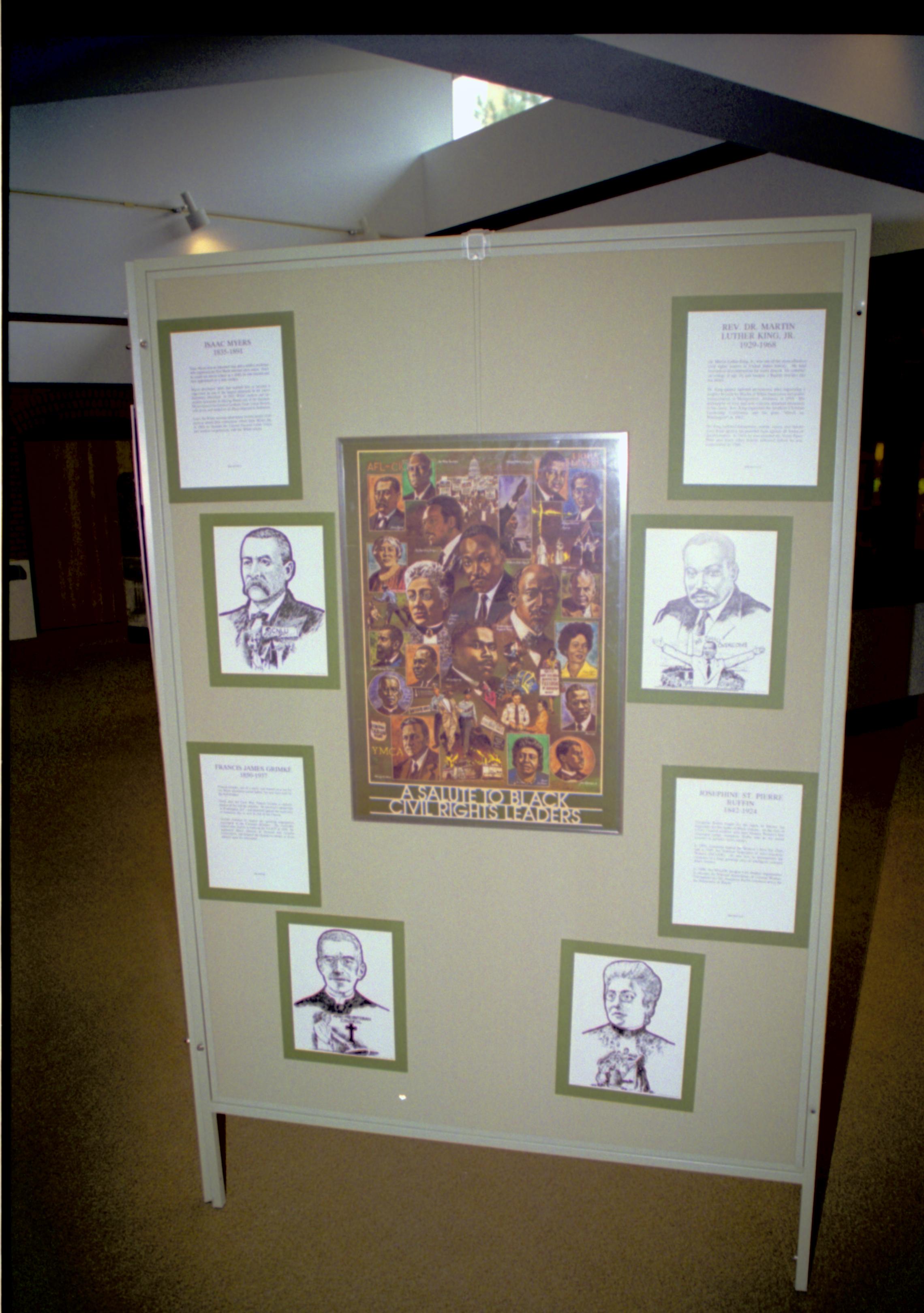 NA Lincoln Home NHS, Black History Month 1995 exhibit