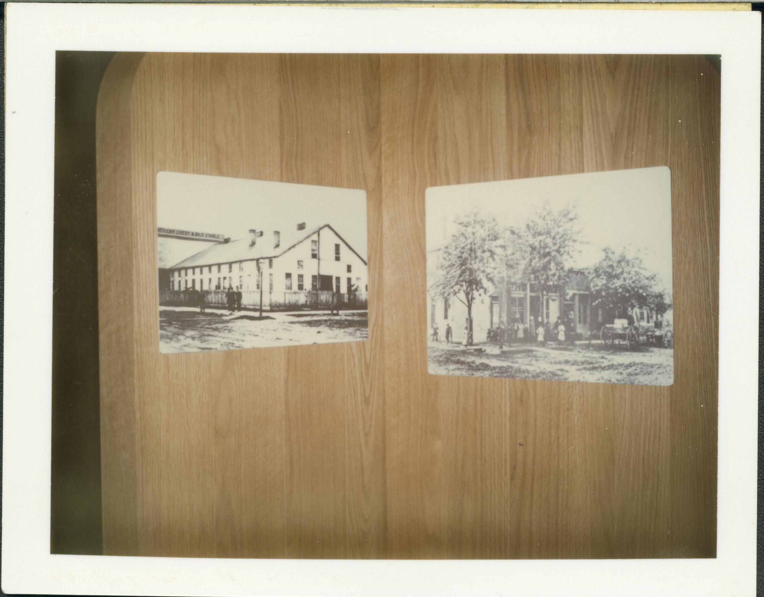 top: old soldiers home, bottom: Prickett House Lincoln Home NHS, class 13, pic 3, 19, exhibit #2 display, train depot