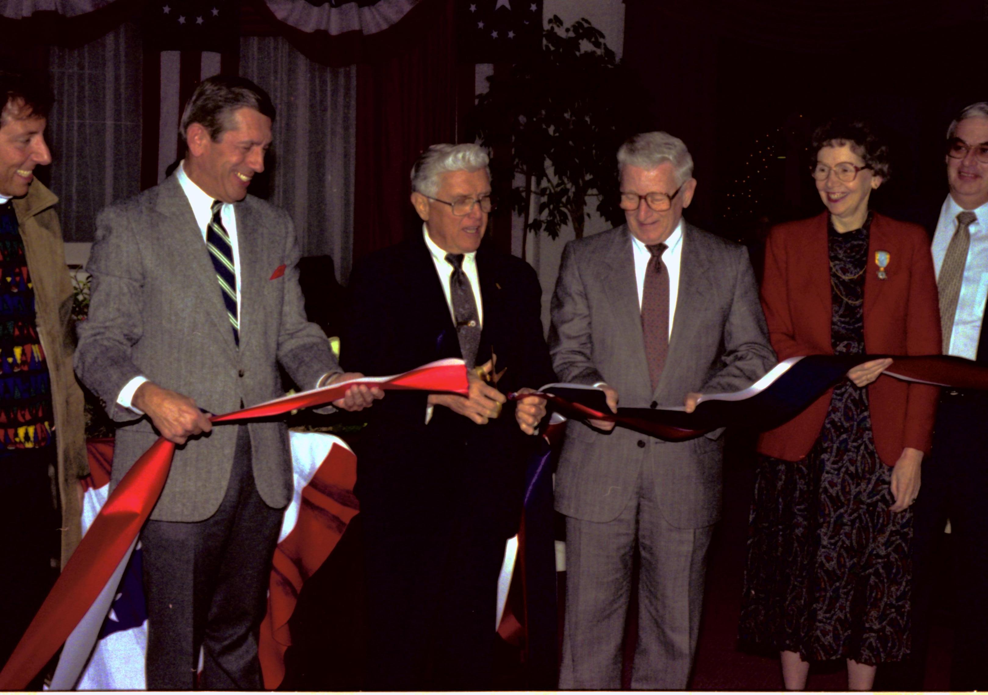 NA Lincoln Home NHS, The Great Search, 8436, 22, 150A exhibit, ribbon cutting, the Great Search