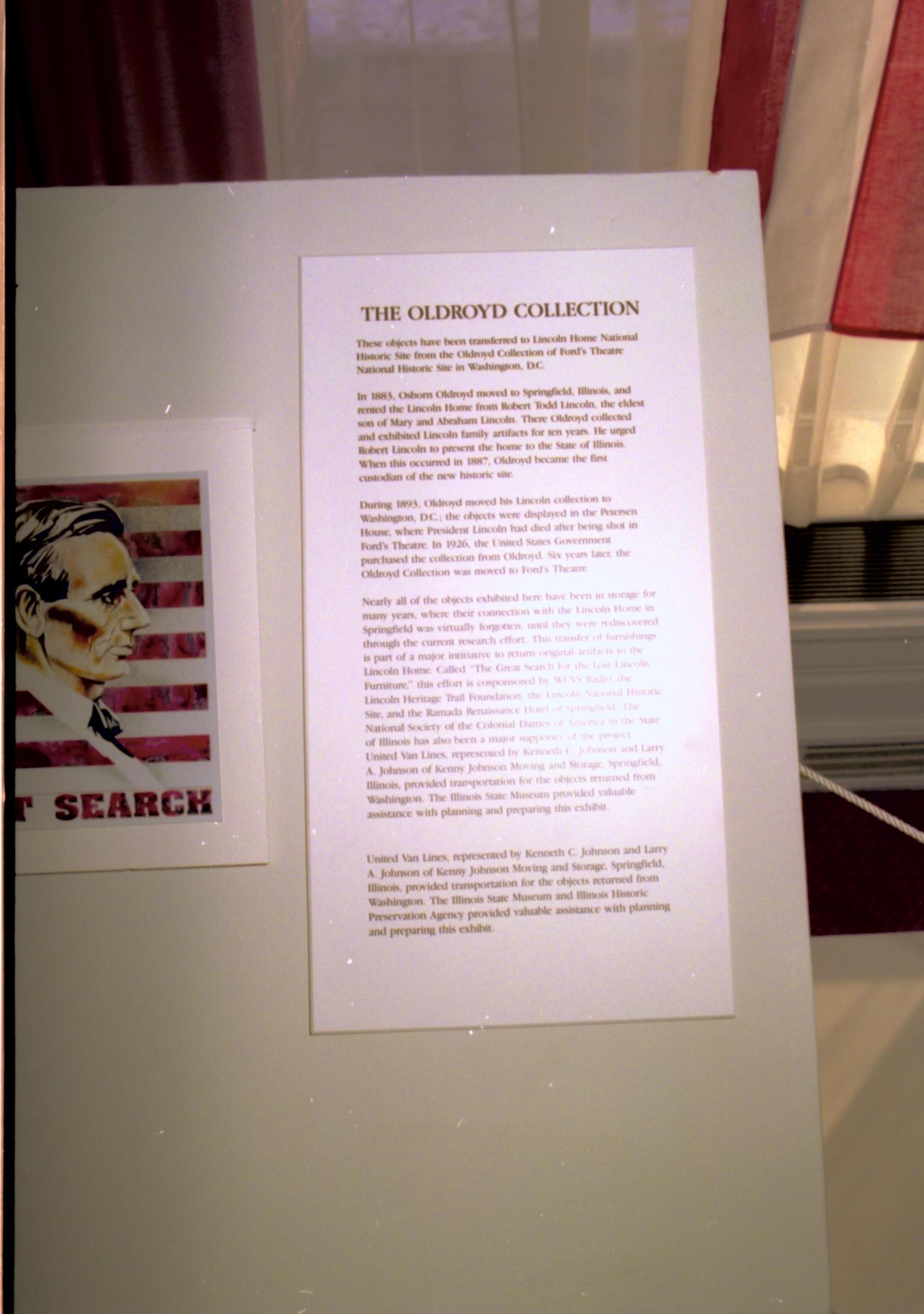 NA Lincoln Home NHS, The Great Search, 62A exhibit, the Great Search