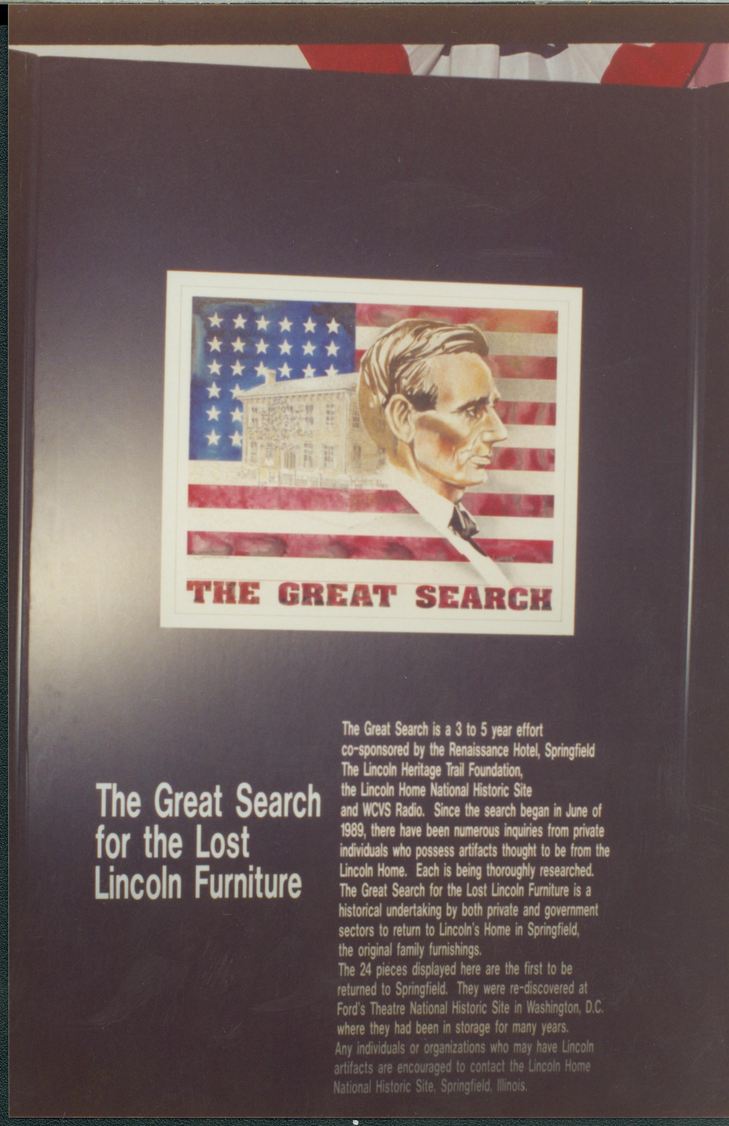 NA Lincoln Home NHS, The Great Search, 2 exhibit, The Great Search