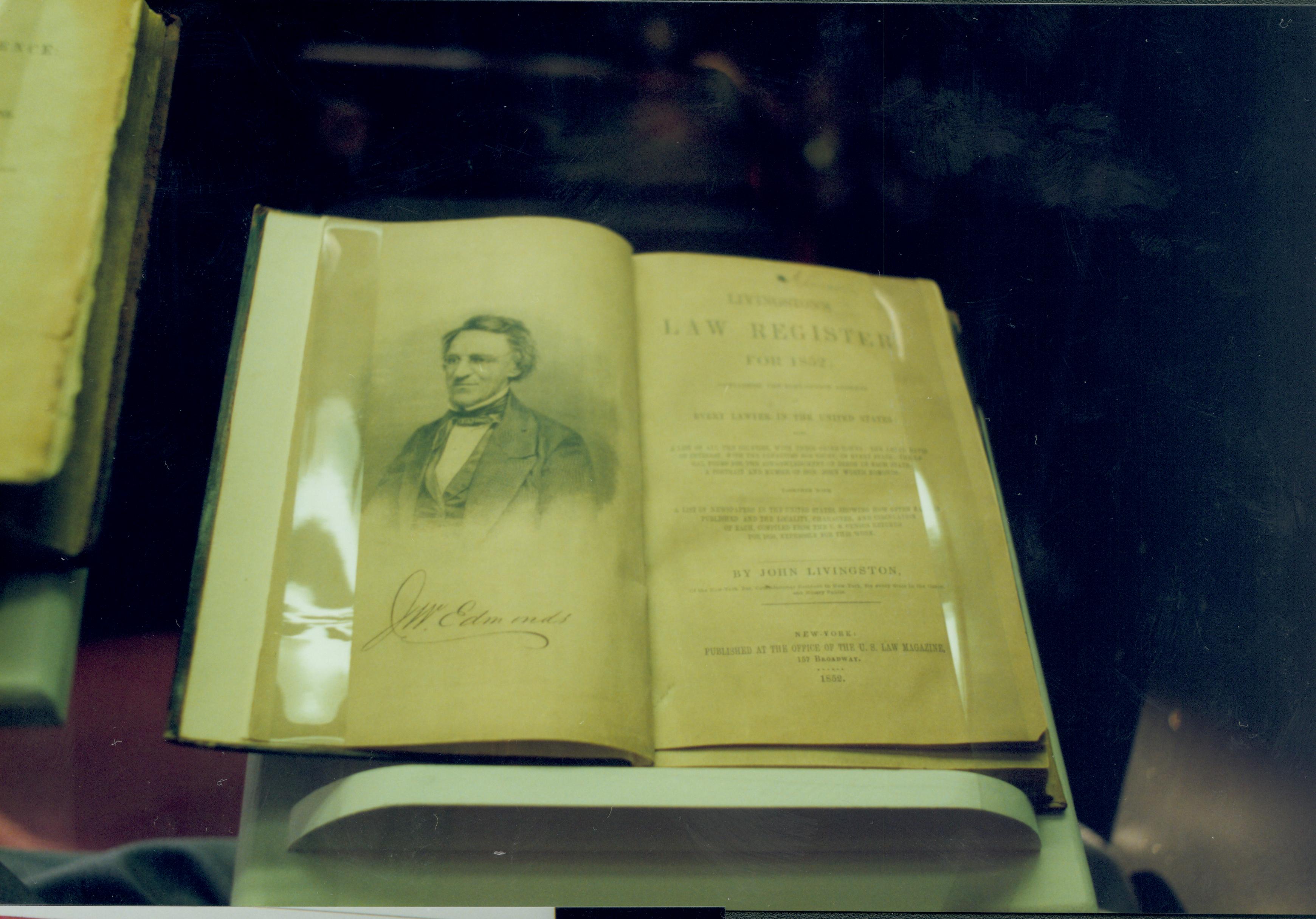 NA Lincoln Home NHS, The Great Search exhibit, furnishings, book, The Great Search