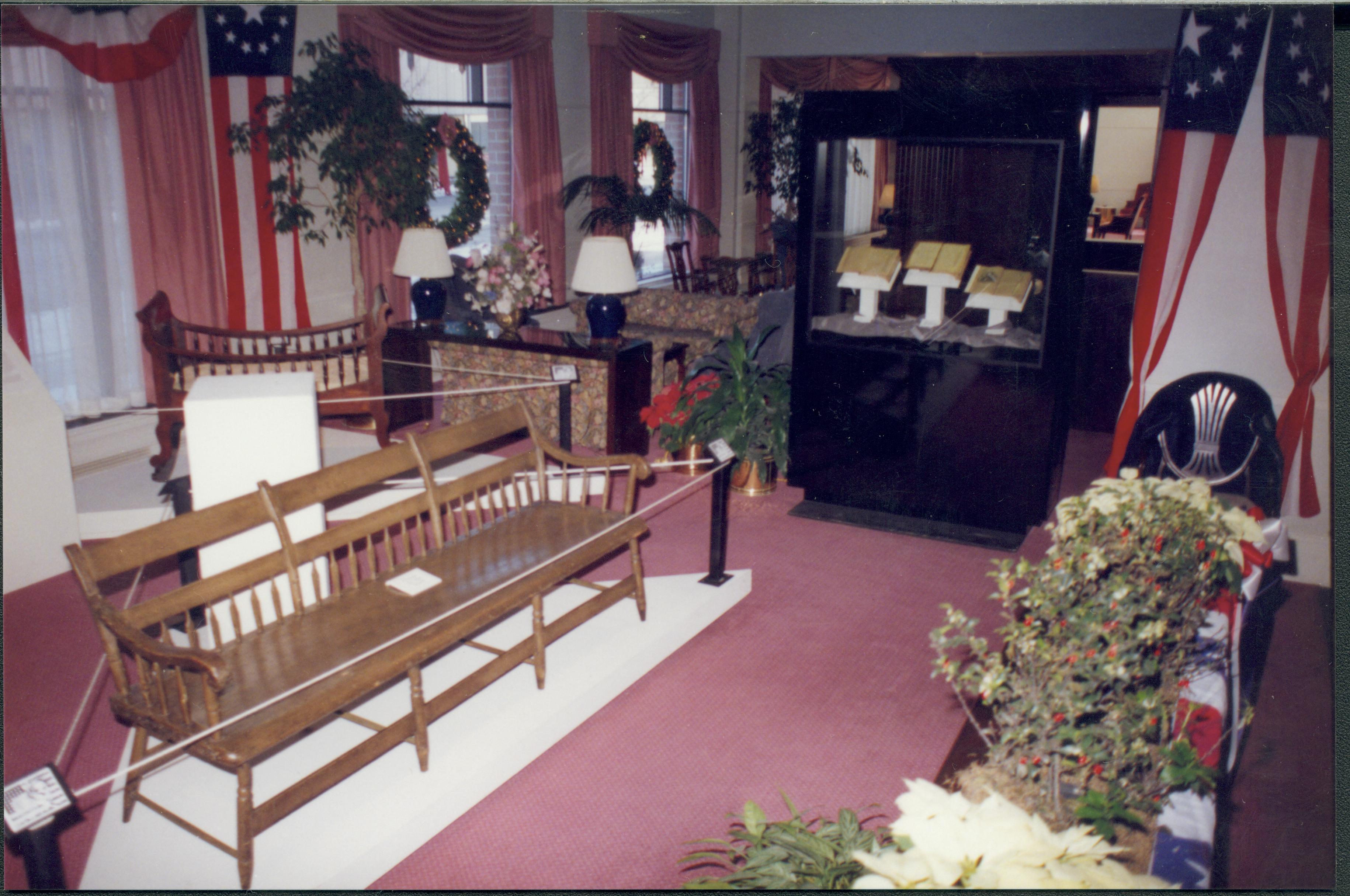 Lincoln furniture on display Lincoln Home NHS, The Great Search exhibit, The Great Search