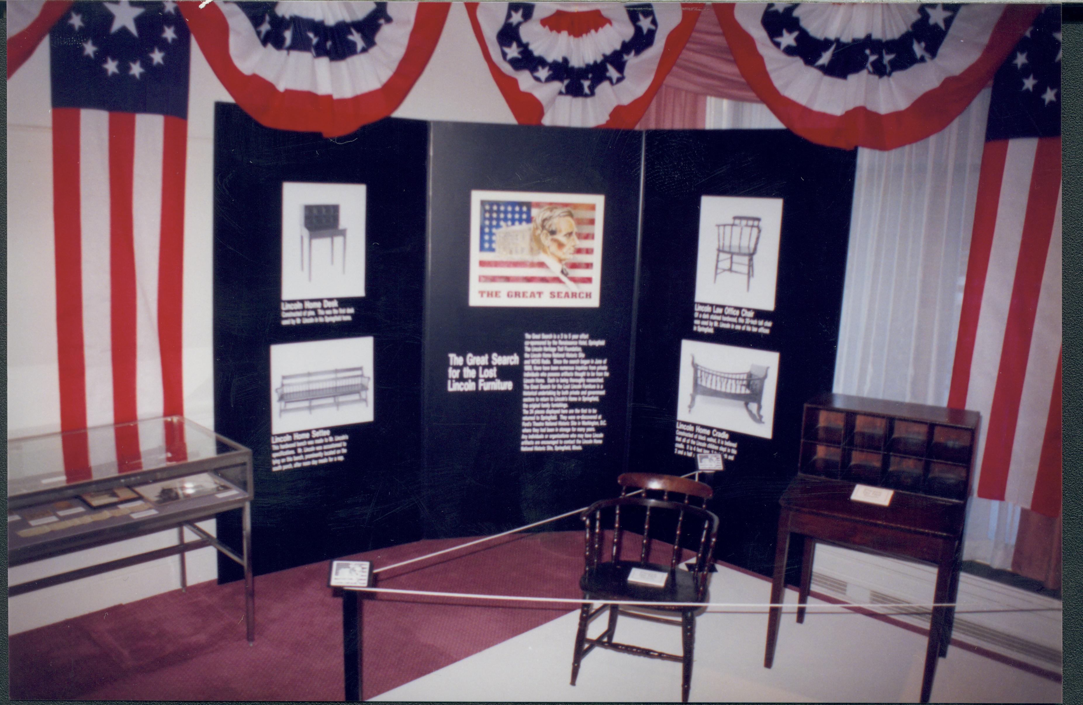 NA Lincoln Home NHS, The Great Search, #3 exhibit, furnishings, The Great Search