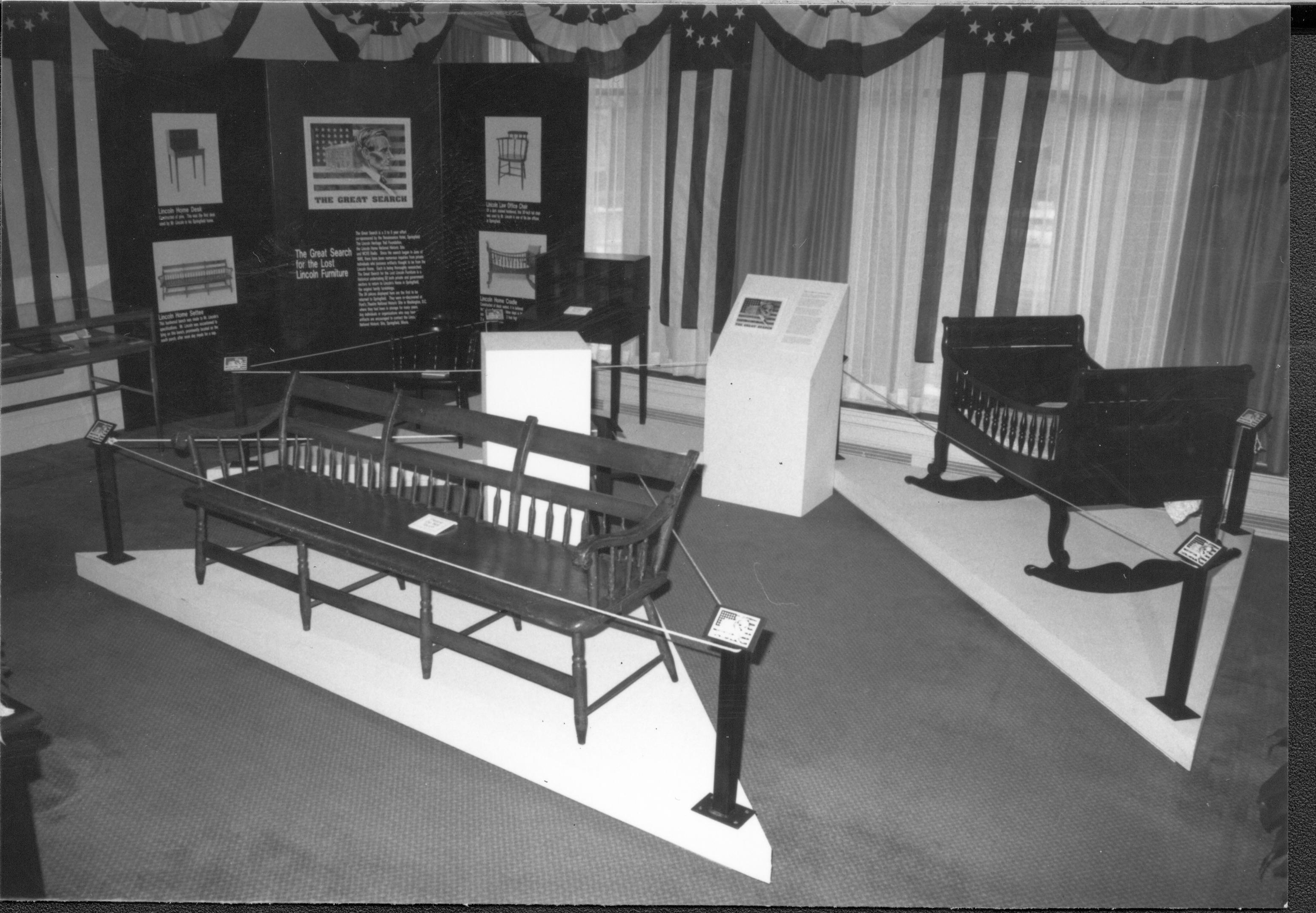 NA Lincoln Home NHS, The Great Search, 88354 exhibit, furnishings, The Great Search