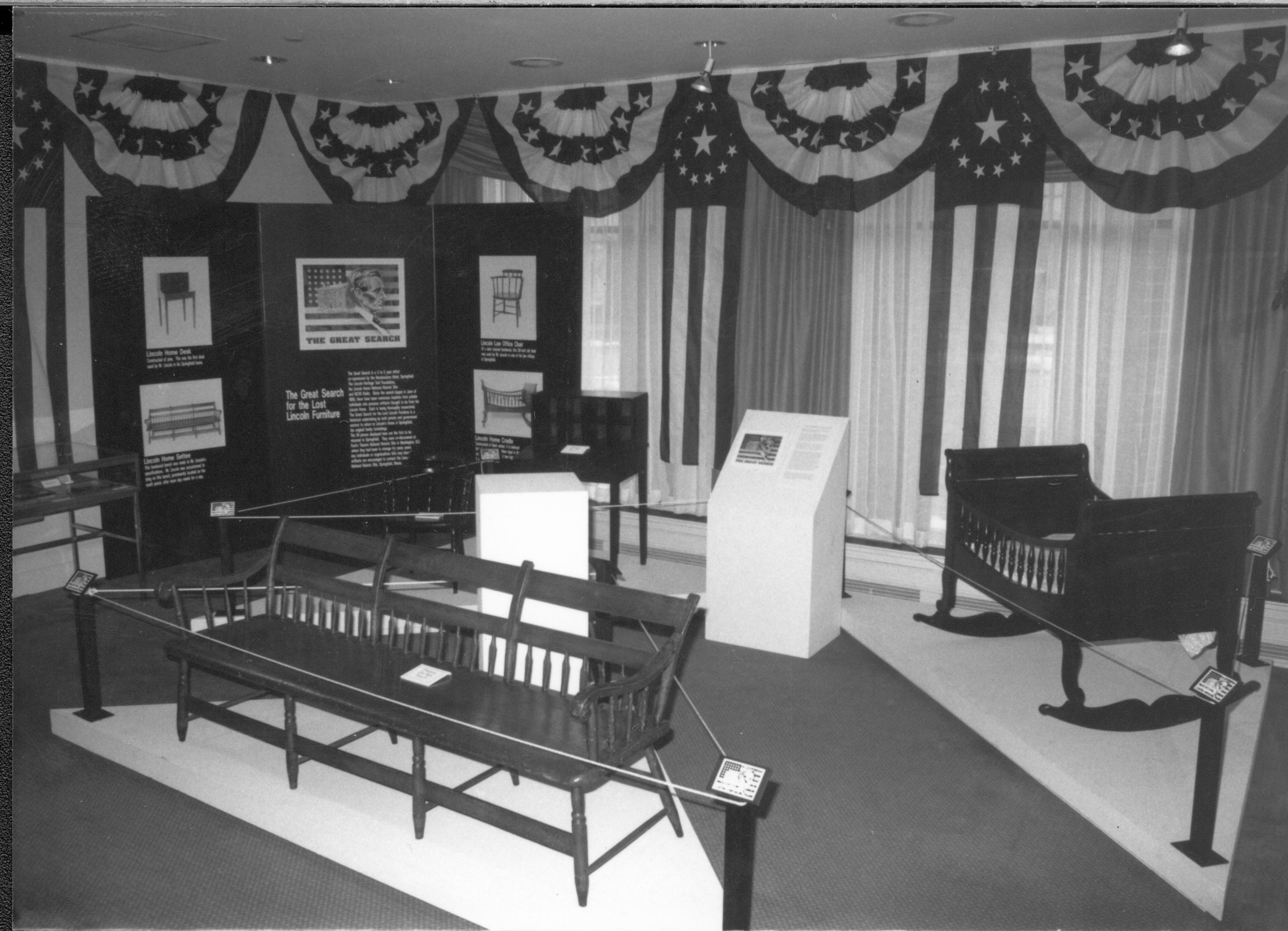 NA Lincoln Home NHS, The Great Search, #29, 88354 exhibit, furnishings, The Great Search