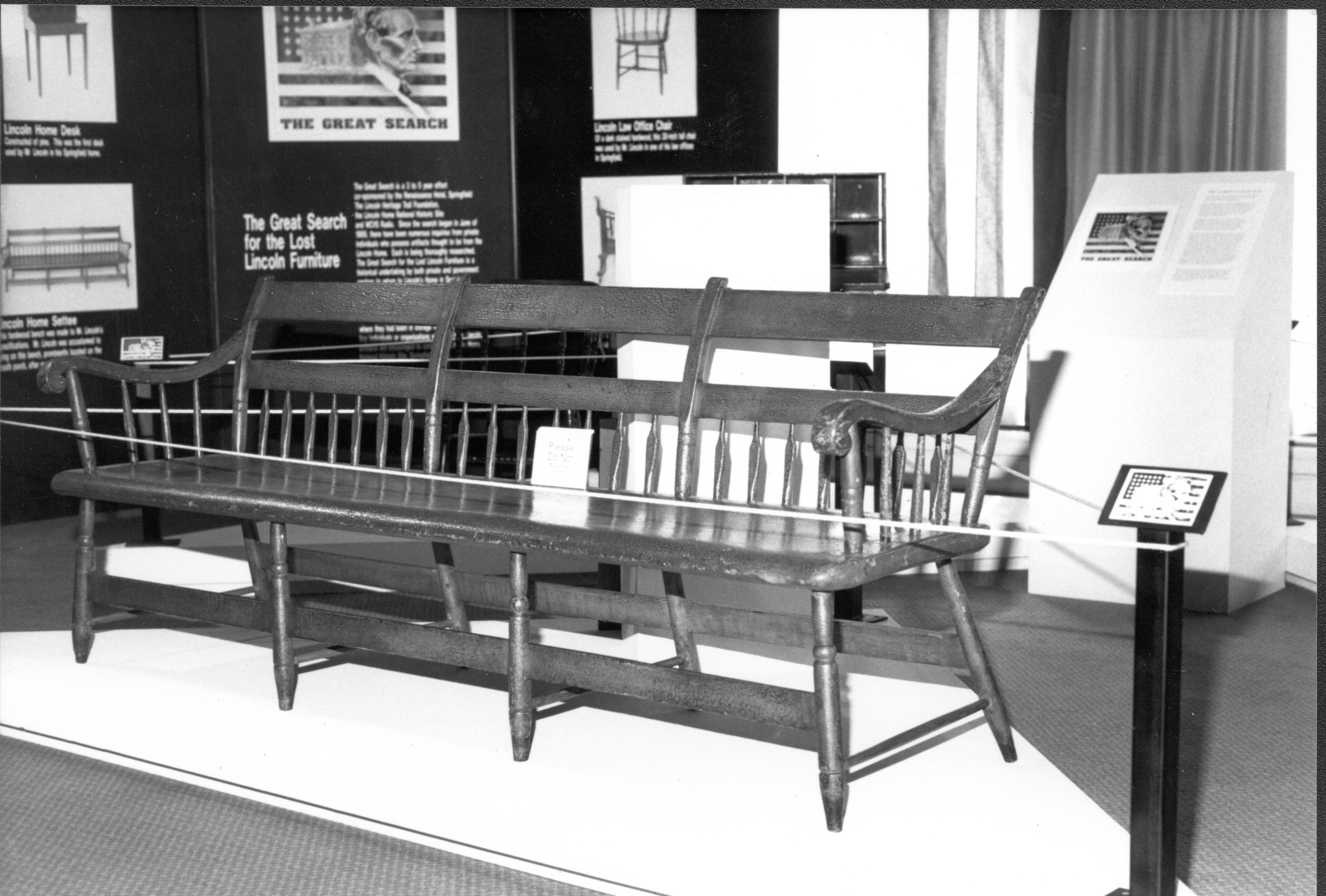 NA Lincoln Home NHS, The Great Search exhibit, furnishings, The Great Search