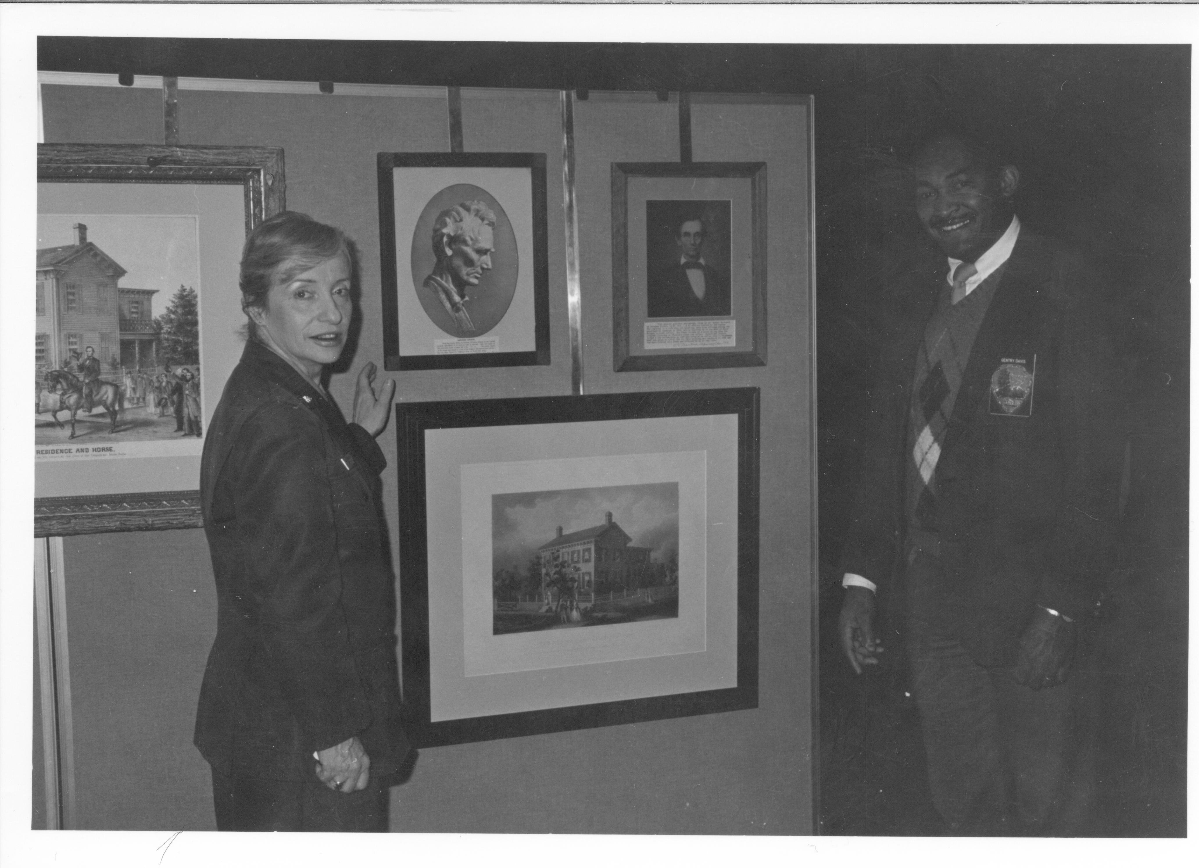 NA Lincoln Home NHS, historical images of home exhibit, home
