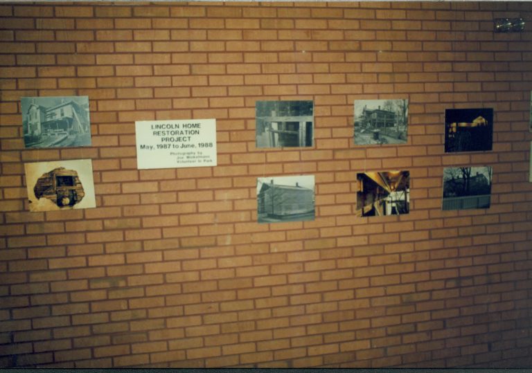 NA Lincoln Home NHS, restoration exhibit, restoration