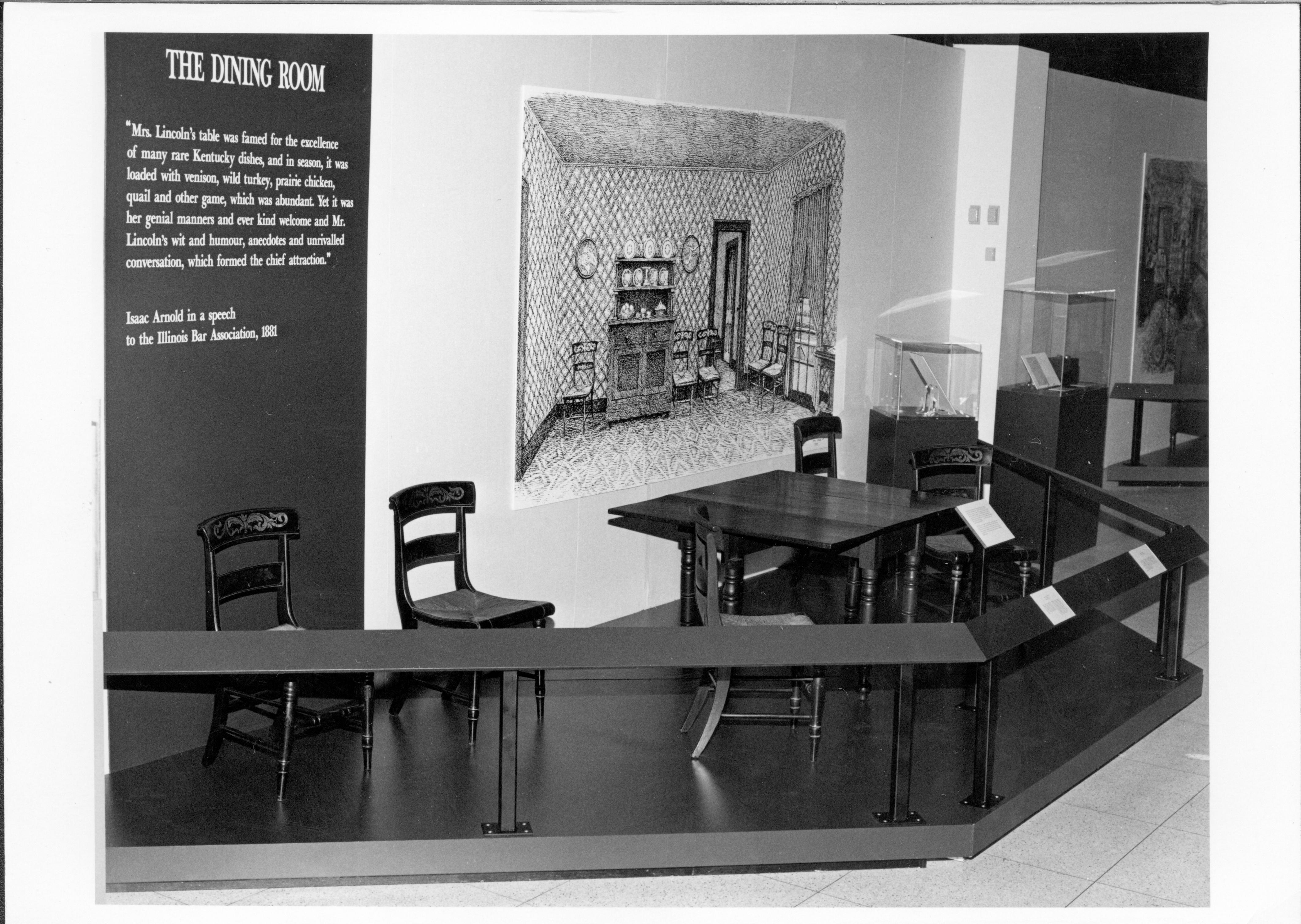 NA Lincoln Home NHS, Illinois State Museum display 1987 Lincoln Home display