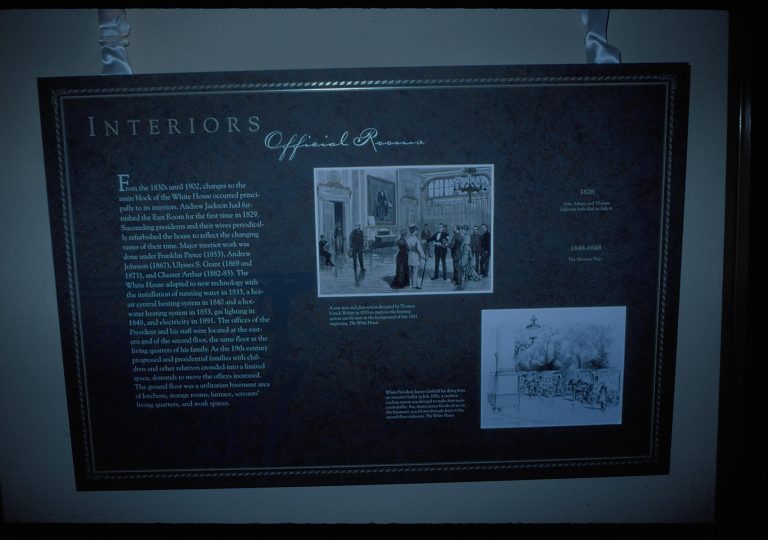 NA Lincoln Home NHS, White House Exhibit, 24 exhibit, White House, reception