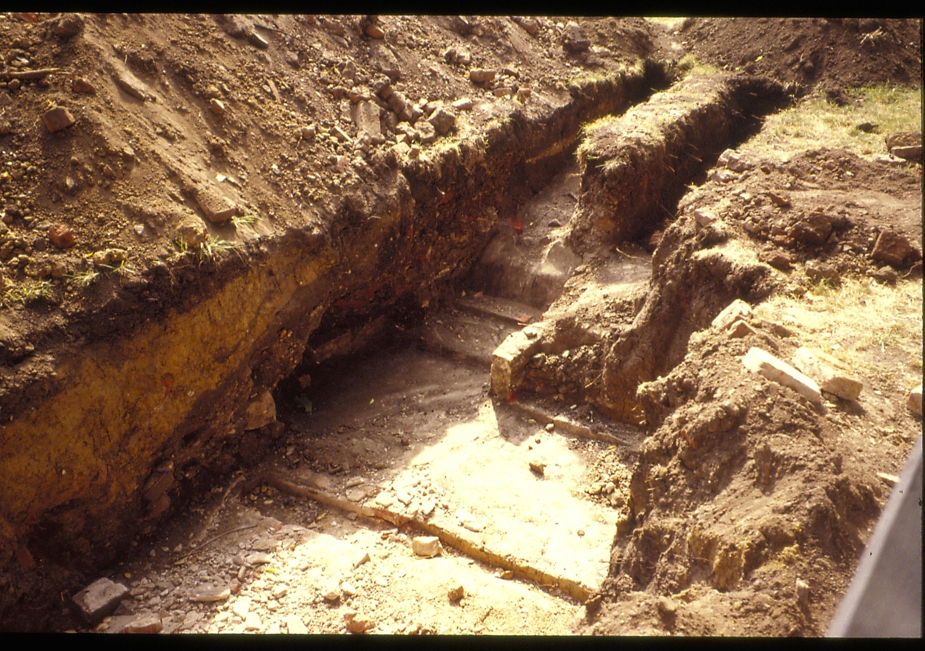 4, Arch Dig Corneau 1994 See also: Maintenance - Corneau House Electrical Lines 1984 - Maint. Photos Corneau, House, archeaology, dig