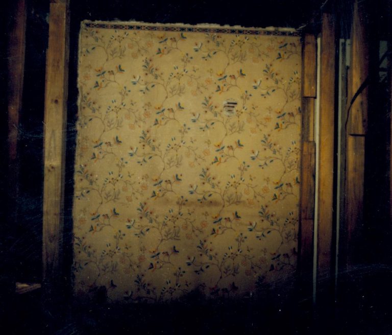 NA Lincoln Home NHS, investigation of wall paper, Abe Lincoln Wallpaper investigation, wall paper