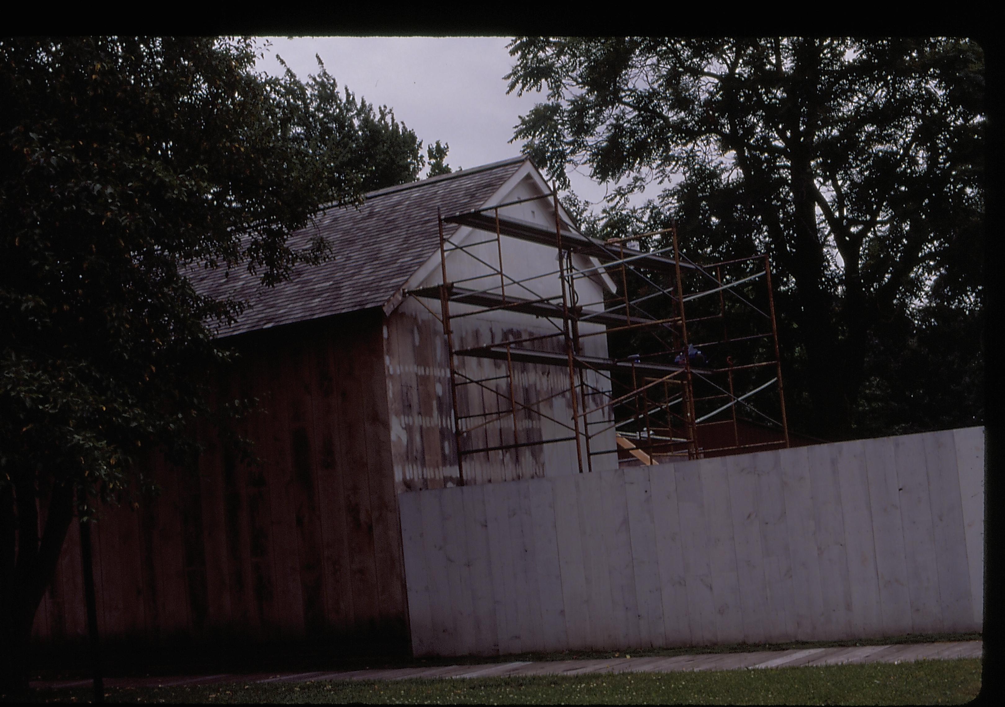 NA Lincoln Home NHS, CRS Collections, Arnold Barn, Roll 2000-6, HS-20A, #23 Arnold Barn, restoration