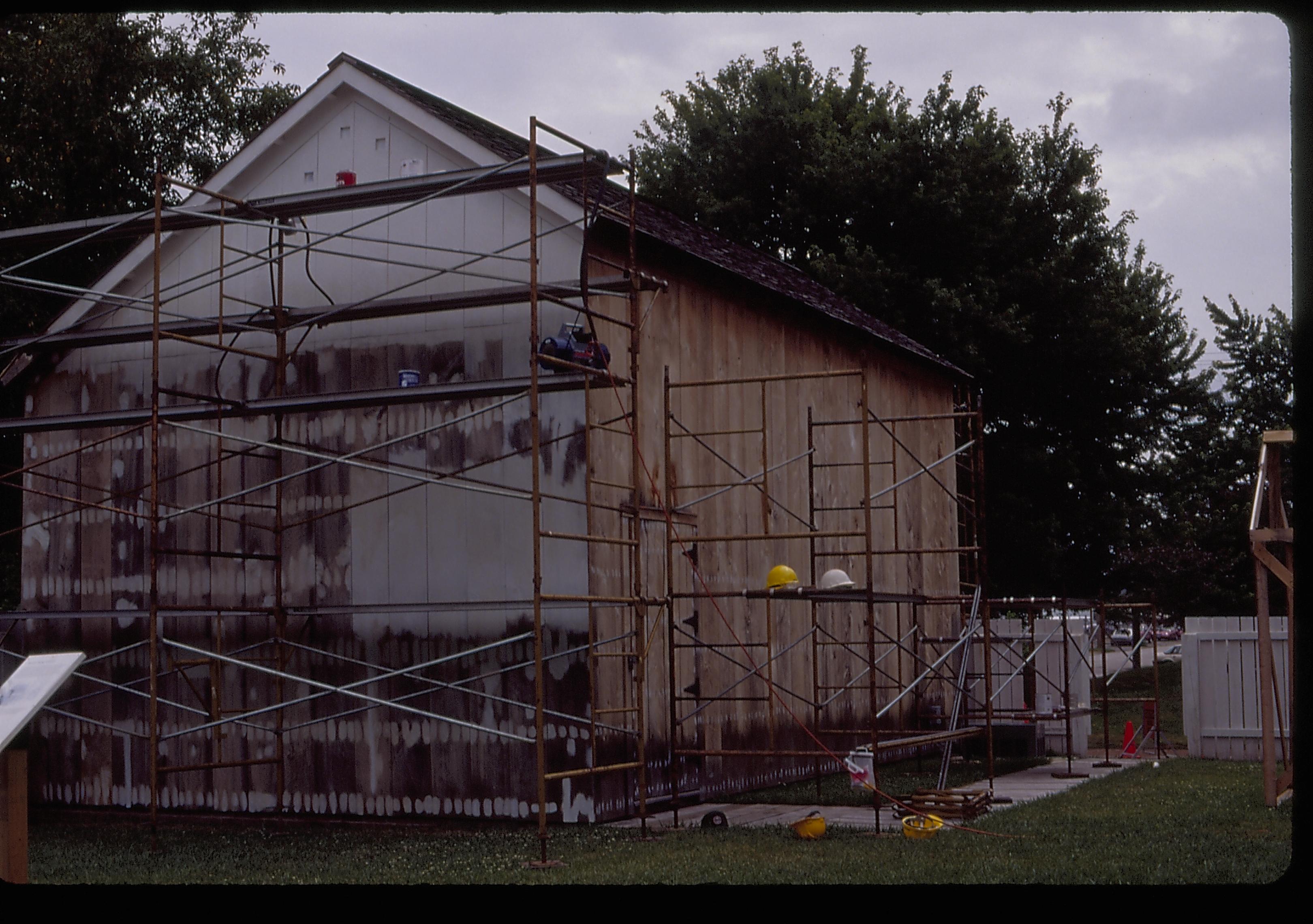 NA Lincoln Home NHS, CRS Collections, Arnold Barn, Roll 2000-6, HS-20A, #25 Arnold Barn, restoration