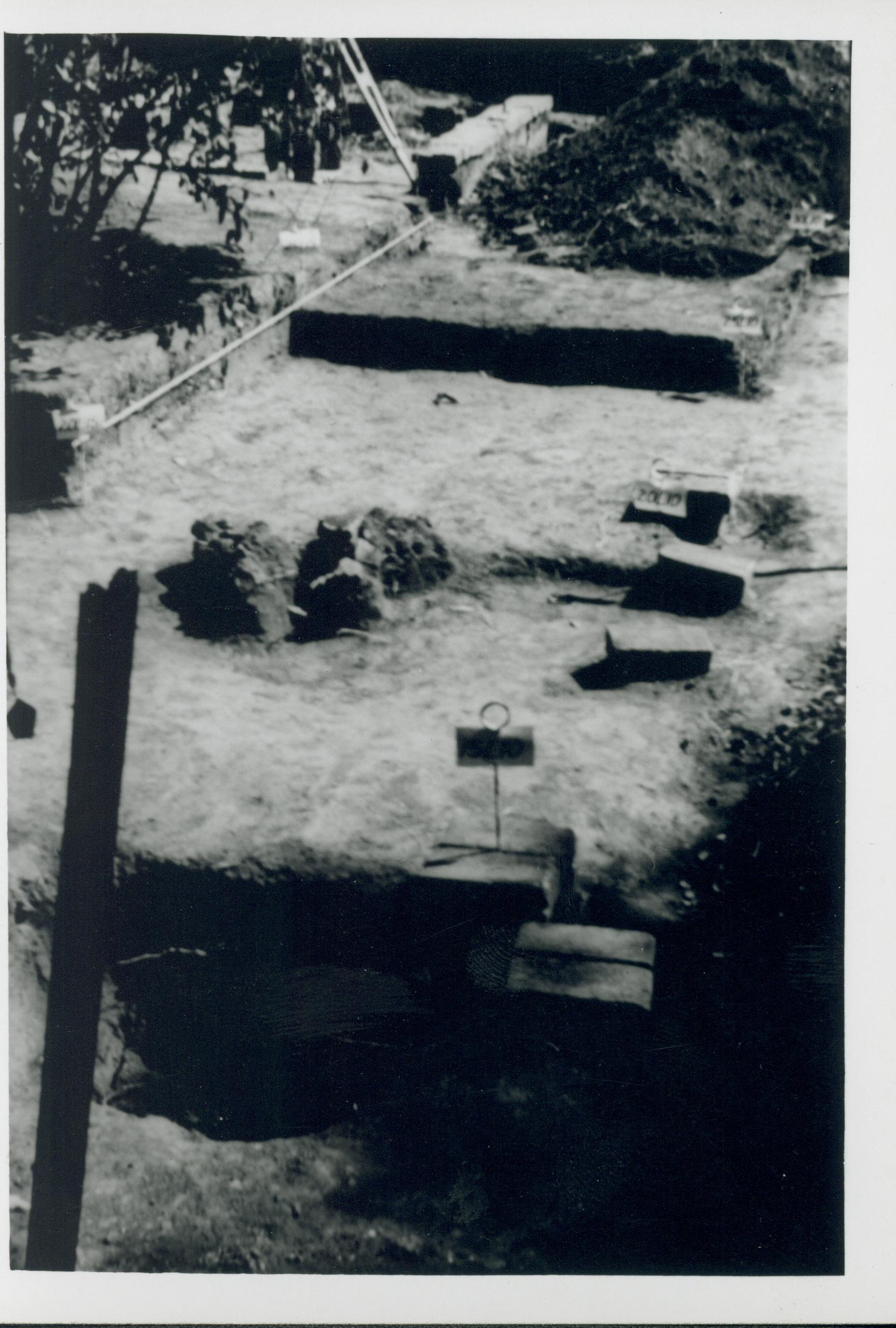Richard Hagen 1950 - Archaeological excavation of Lincoln backyard Lincoln, Home, excavation, archaeology, Hagen