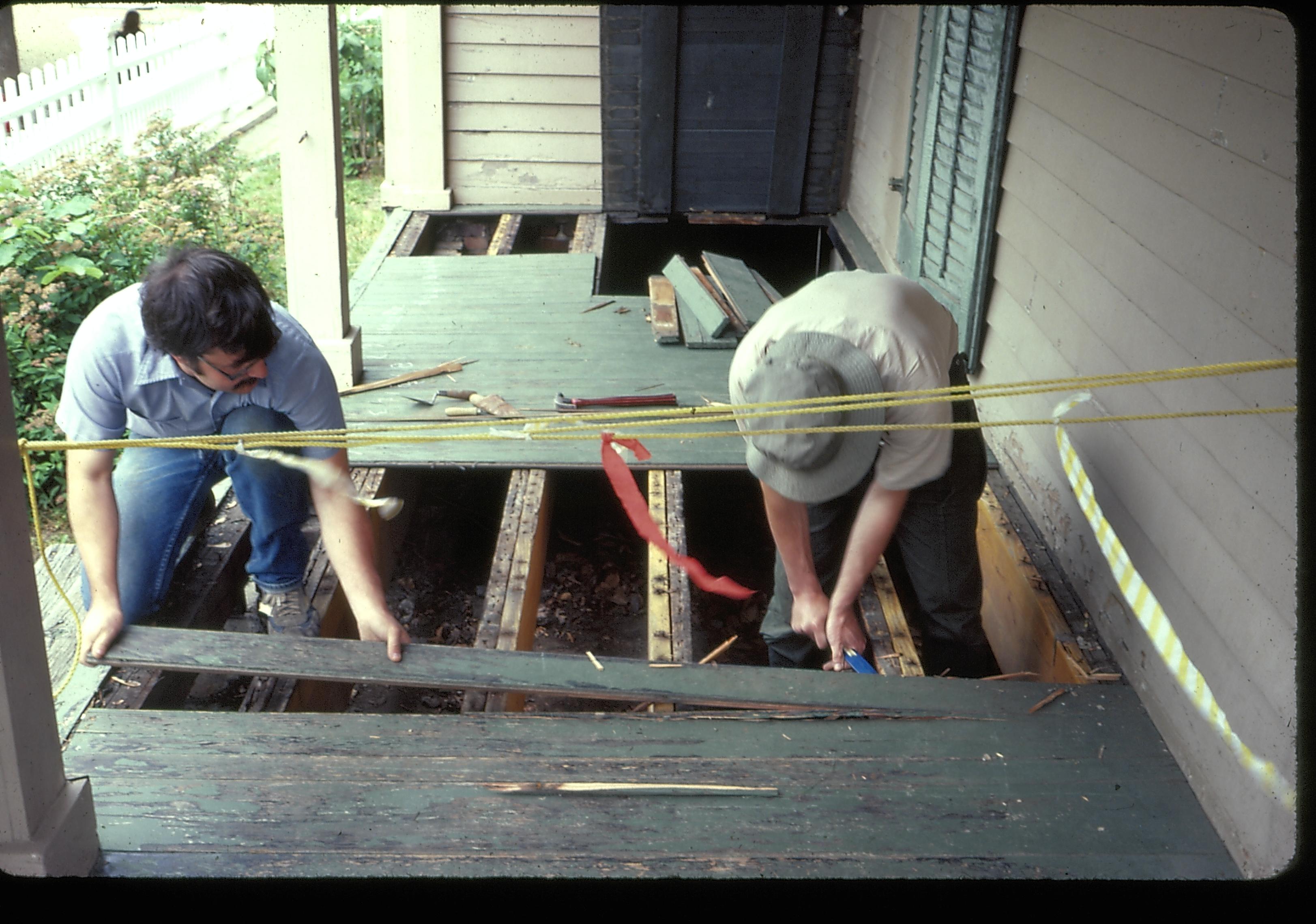 NA Pre restoration LIHO archaeology, slide sleeve(Frame #26) Lincoln, Home, archaeology