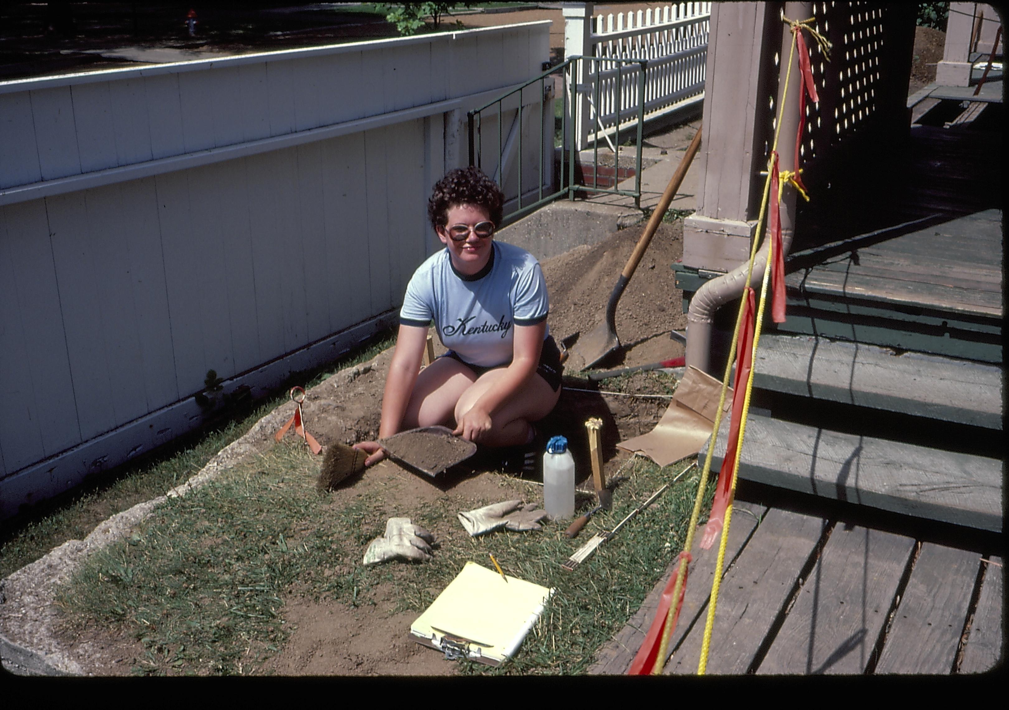 NA Pre restoration LIHO archaeology, slide sleeve(Frame #26) Lincoln, Home, archaeology