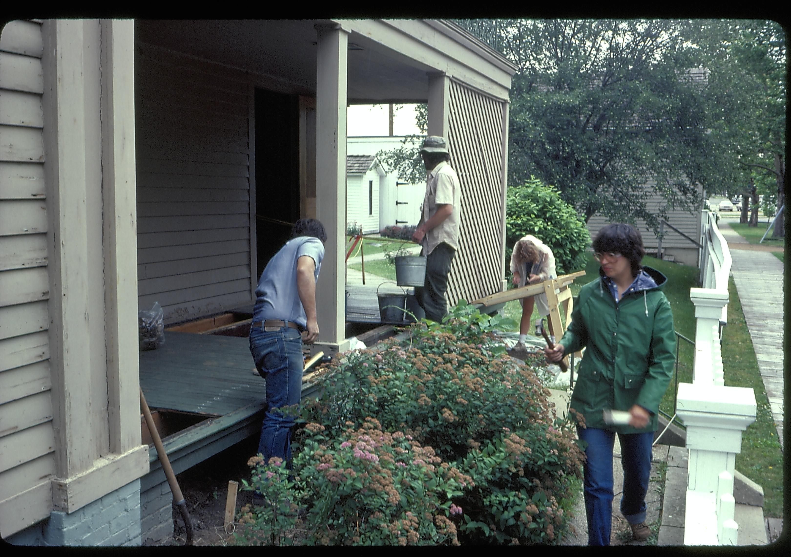 NA Pre restoration LIHO archaeology, slide sleeve(Frame #26) Lincoln, Home, archaeology