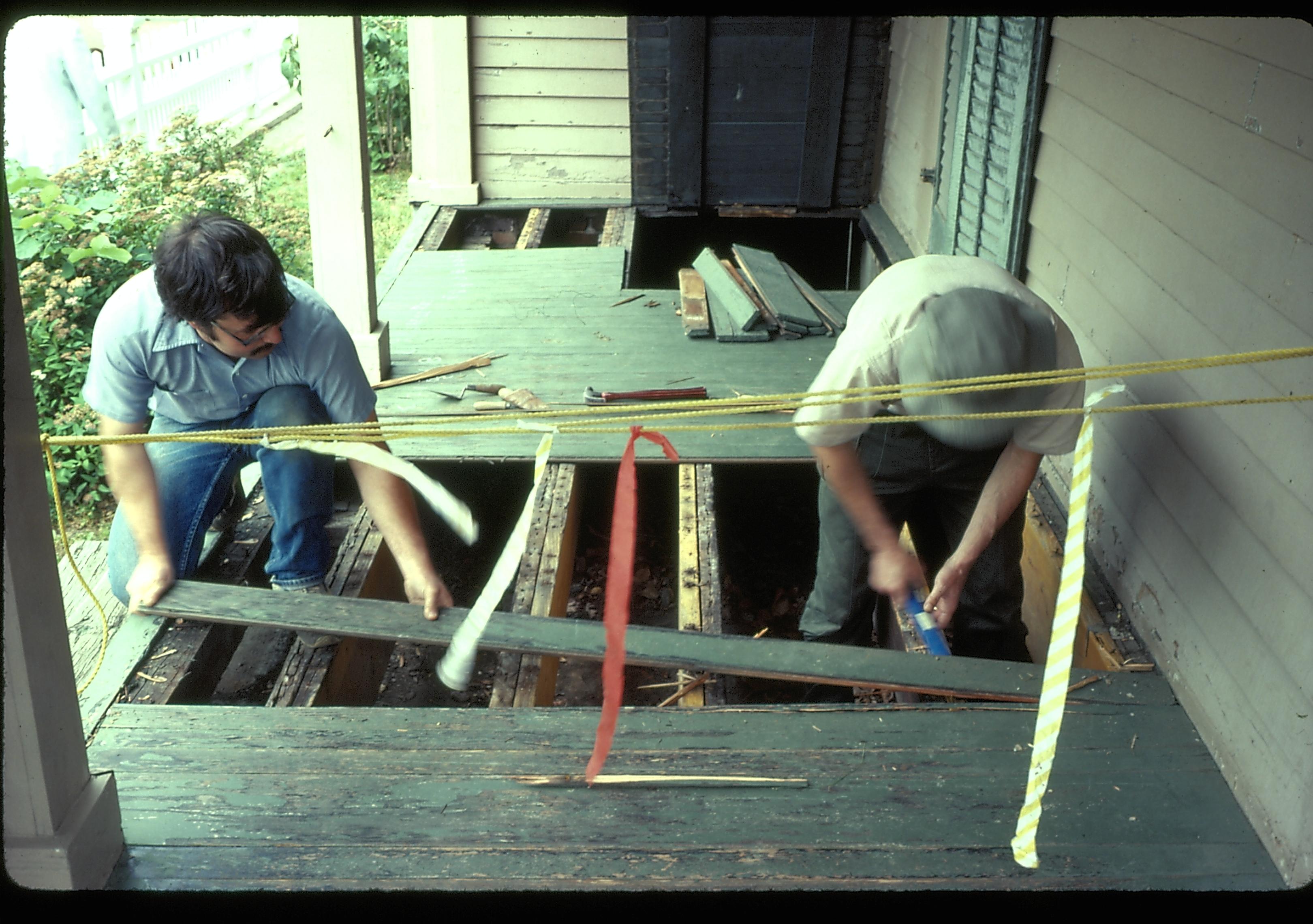 NA Pre restoration LIHO archaeology, slide sleeve(Frame #26) Lincoln, Home, archaeology