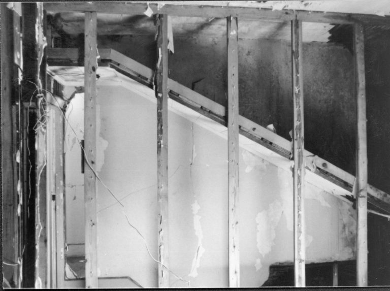 Dean House Lincoln Home NHS- Dean House pre-restoration, 16 Dean House, restoration