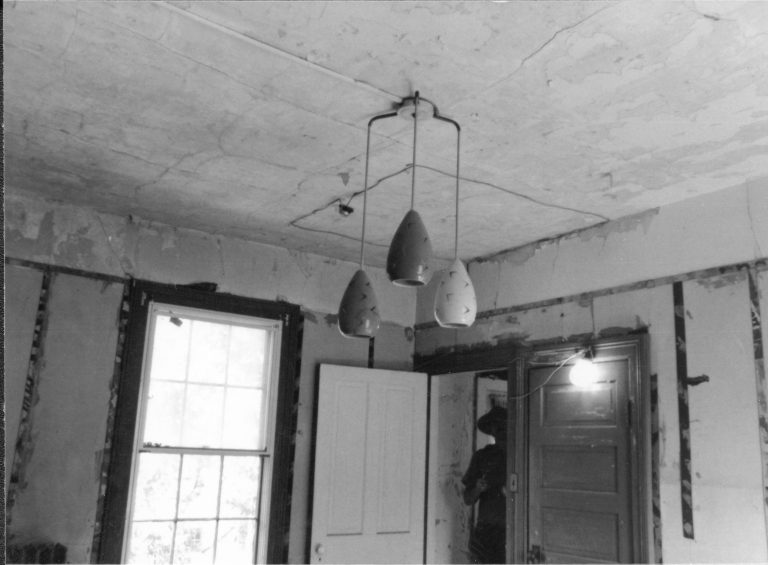 Dean House Lincoln Home NHS- Dean House pre-restoration, 18 Dean House, restoration