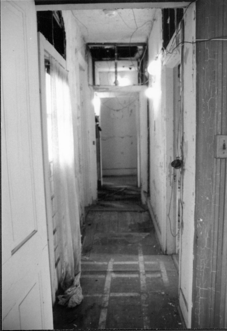 Dean House Lincoln Home NHS- Dean House pre-restoration, 20 Dean House, restoration