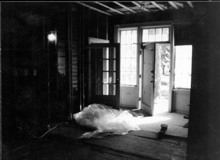 Dean House  Lincoln Home NHS- Dean House pre-restoration, 0A Dean House, restoration