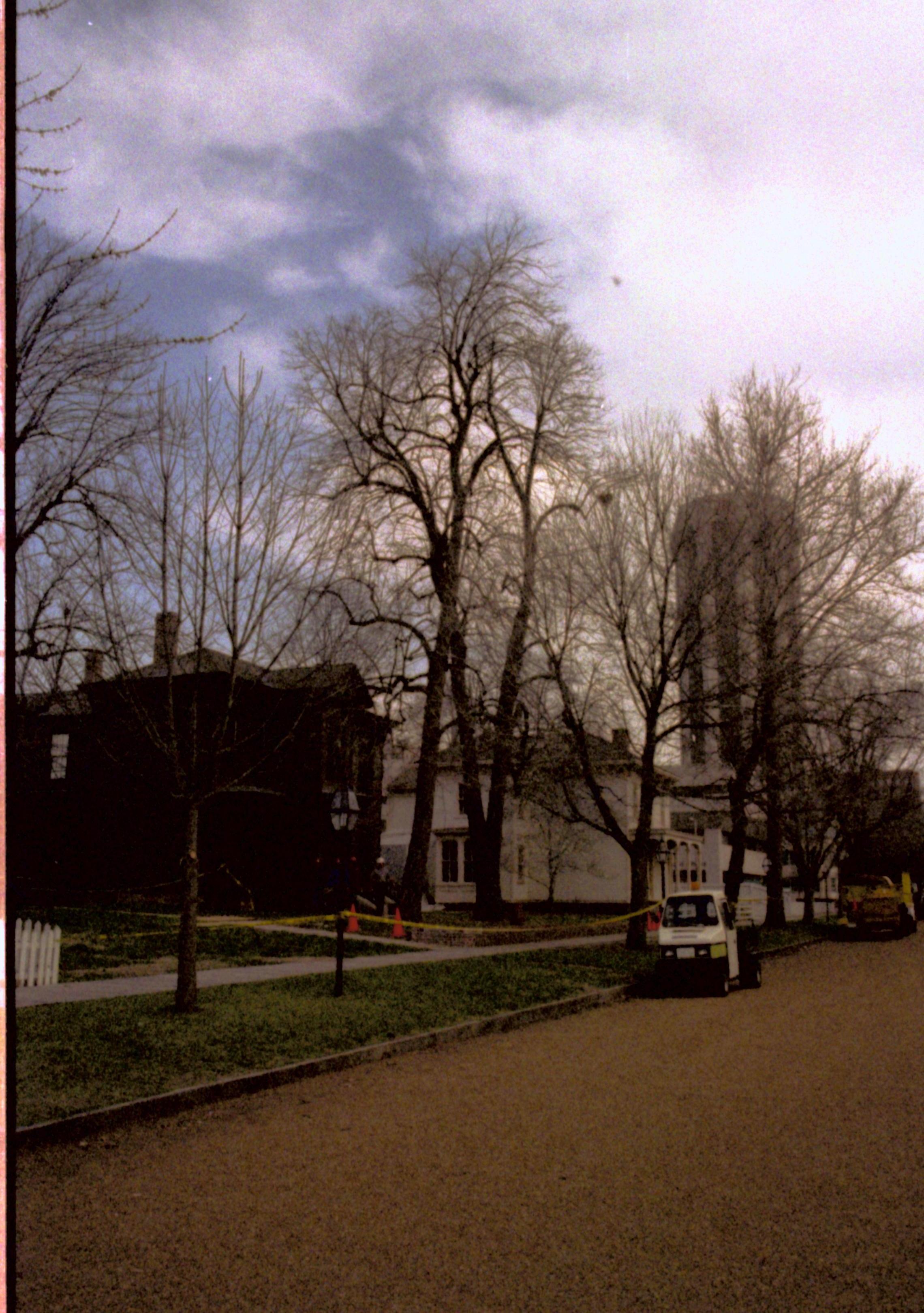 Dean House Lincoln Home NHS- Dean House tree trimming Dean House, tree trimming