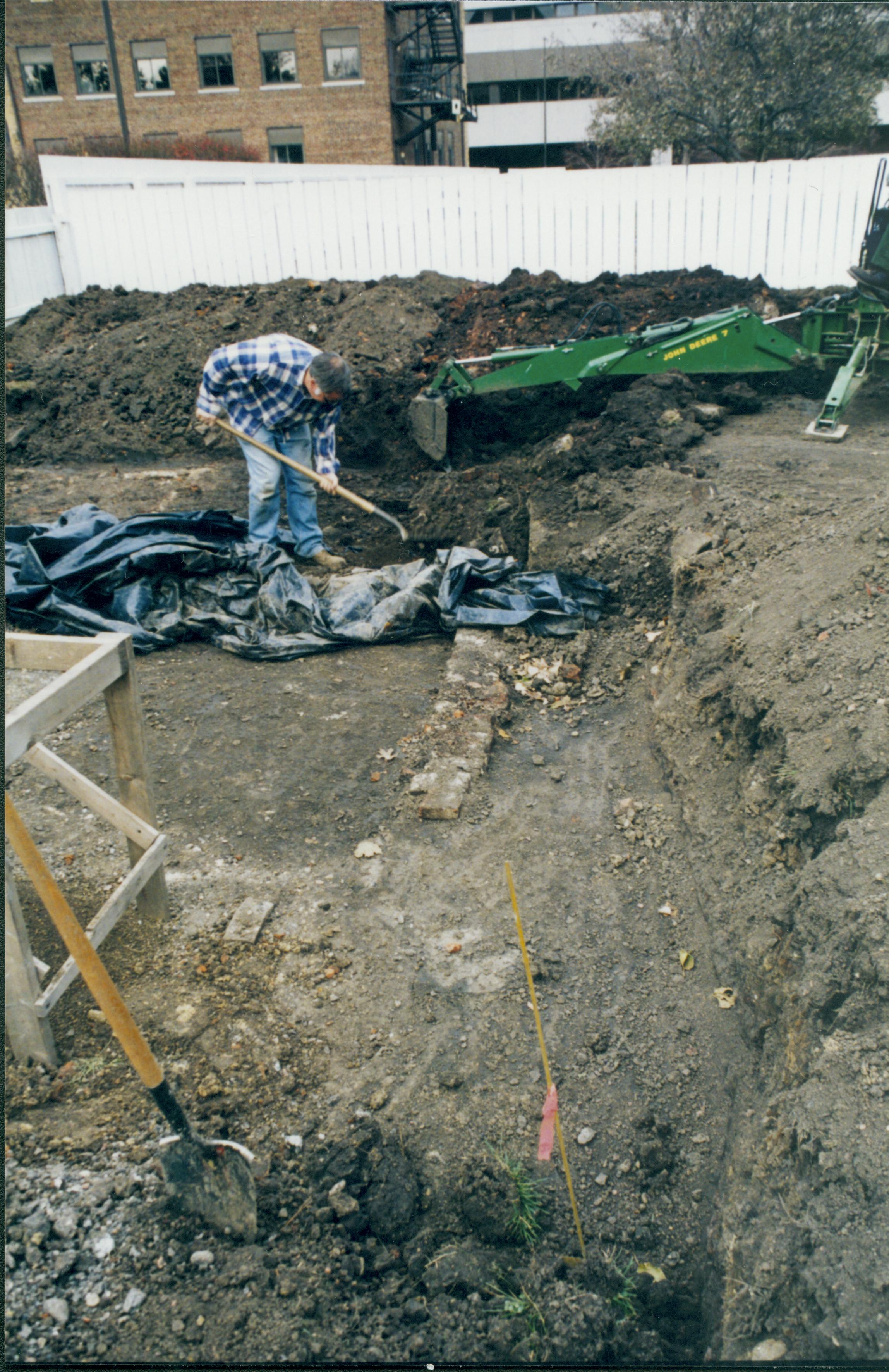 Dean House, Fever River excavations at back of lot Lincoln Home NHS- Dean House, roll N5 exp 21 Dean House, excavation